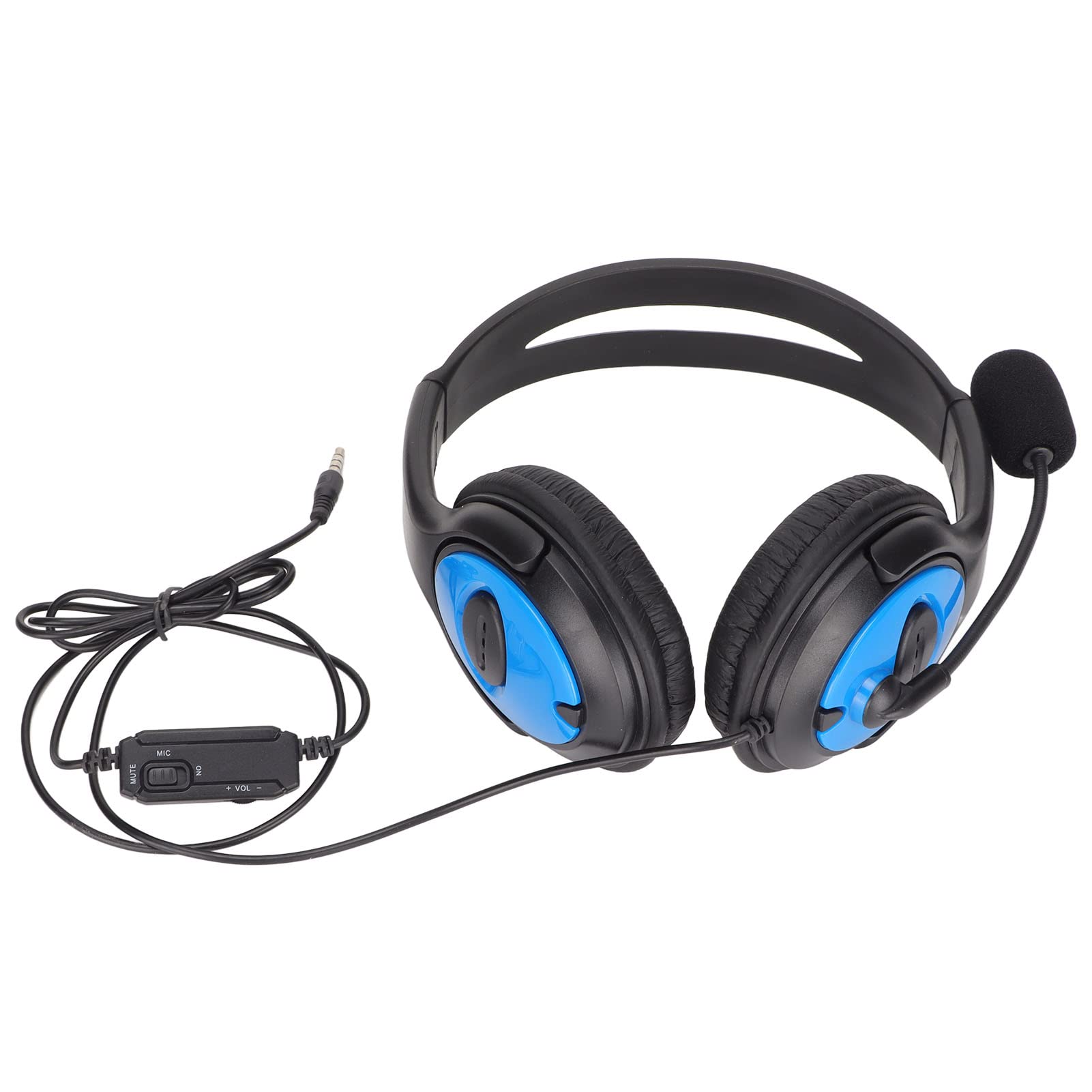 Elprico Gaming-Headset, 3,5-mm-Gaming-Over-Ear-Headset-Kopfhörer mit Weichen Kunstleder-Ohrmuscheln mit Mikrofon für PC-Laptop für für One