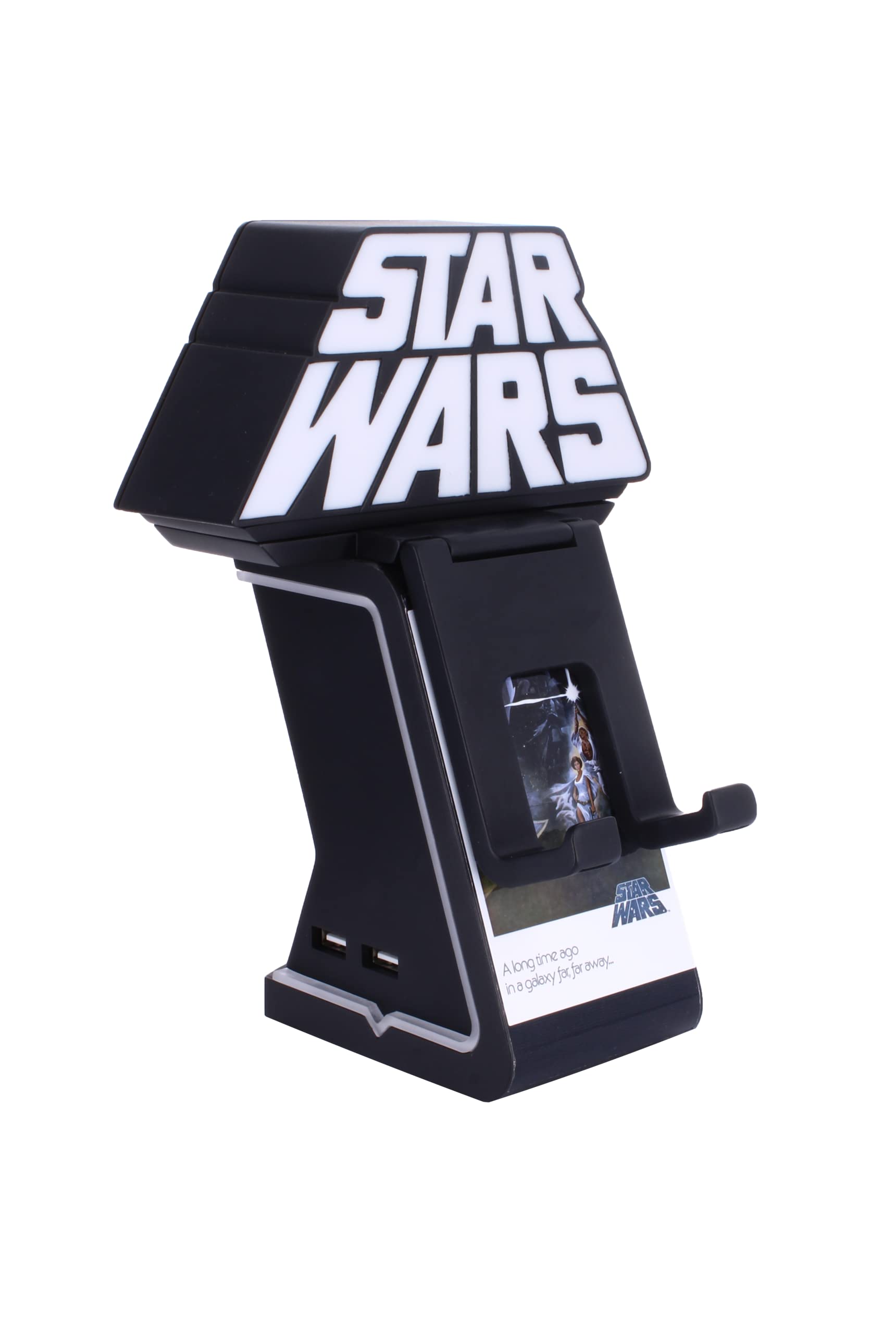 Cableguys Ikon Star Wars Halterung für Gaming Zubehör und Smartphone, Beleuchteter Multifunktionshalter, Controller Halter kompatibel mit Xbox-, PlayStation- & den meisten Controllern