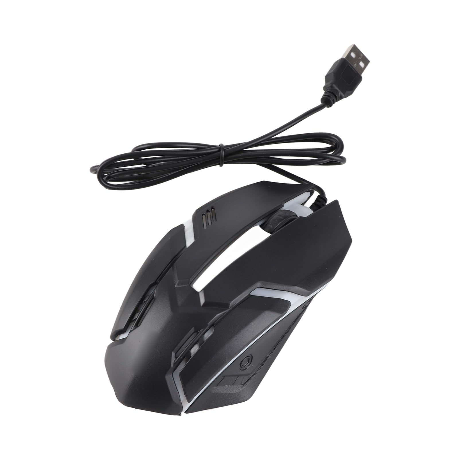 Annadue USB-Kabel-Gaming-Maus Ergonomische Schnelle PC-Computer Optische Mäuse Hochpräzise Gaming-Mäuse für Windows, PC, Mac, Laptop-Gamer(Schwarz)