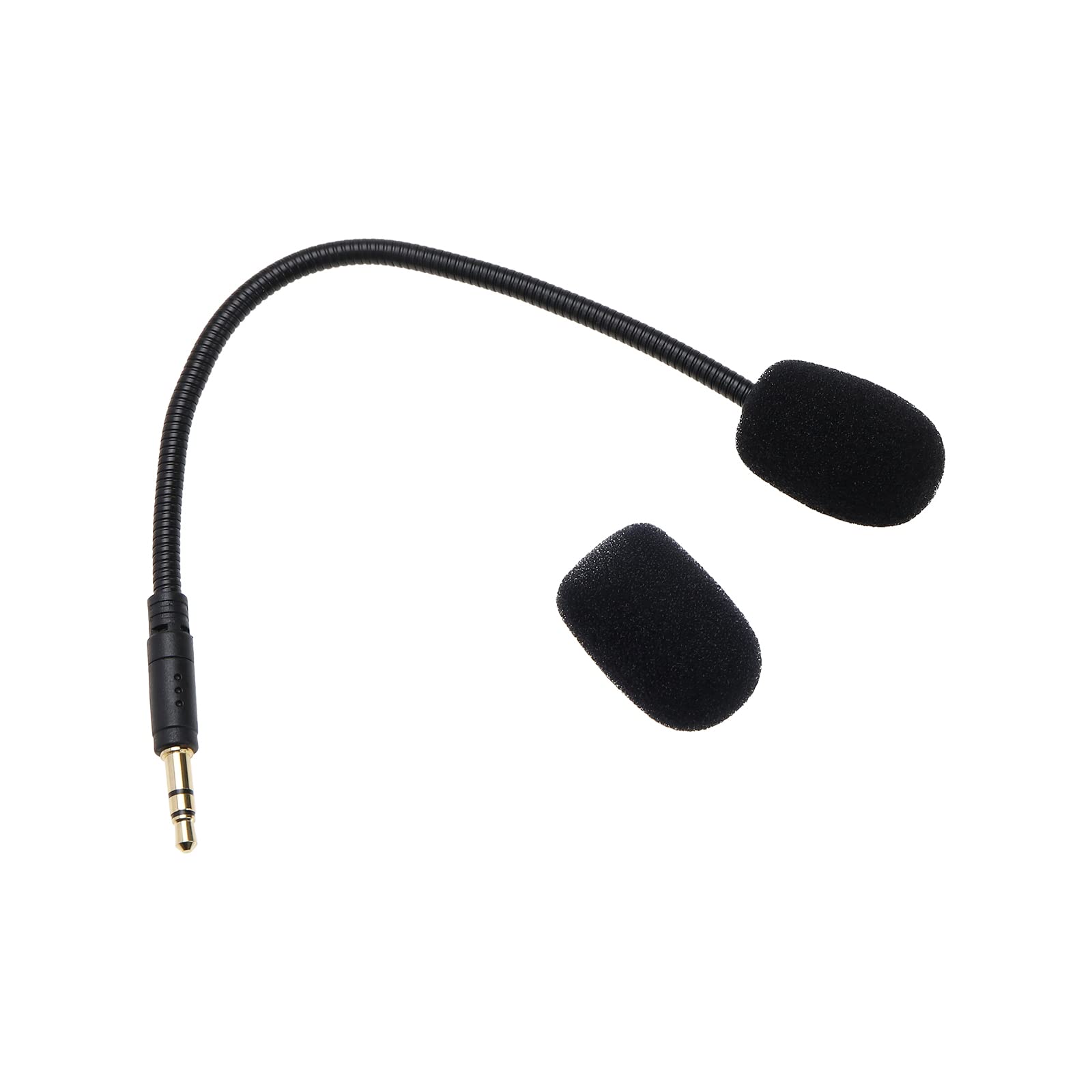 3,5 mm Ersatz-Mikrofon, 19 cm, reduziert Geräuschentwicklung, abnehmbar, kompatibel mit SteelSeries Arctis 1 kabelgebundenes kabelloses Gaming-Headset, Schwarz mit Schaumstoffabdeckung
