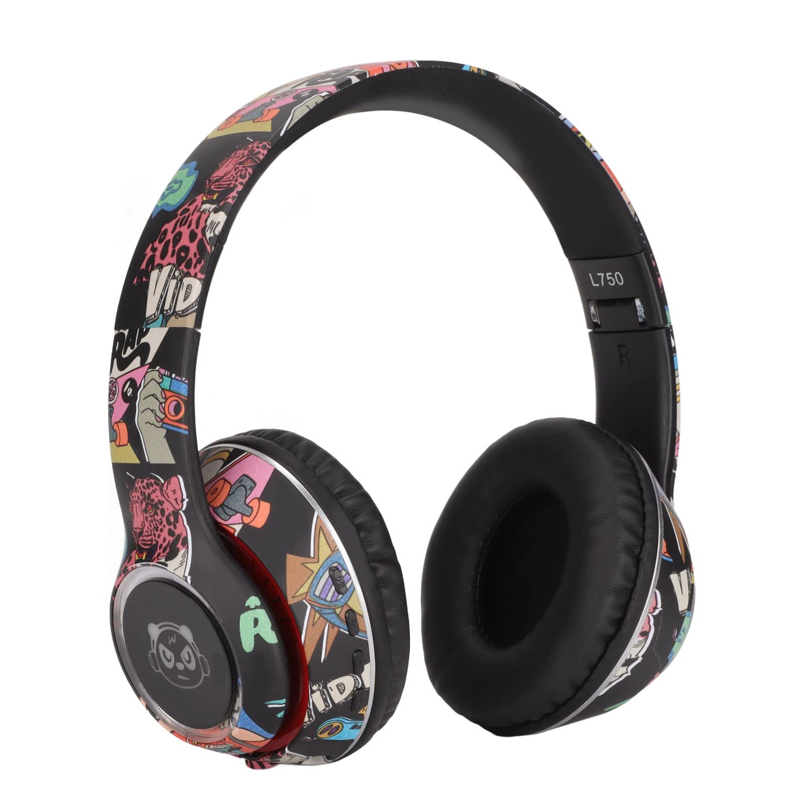 CCYLEZ Kabelloses Bluetooth Headset, LED HiFi Gaming Headset, Over Ear Kopfhörer, mit Bunten Lichtern, Upgrade von Bluetooth 5.1, Surround Sound, für Musik/Gaming//Laufen