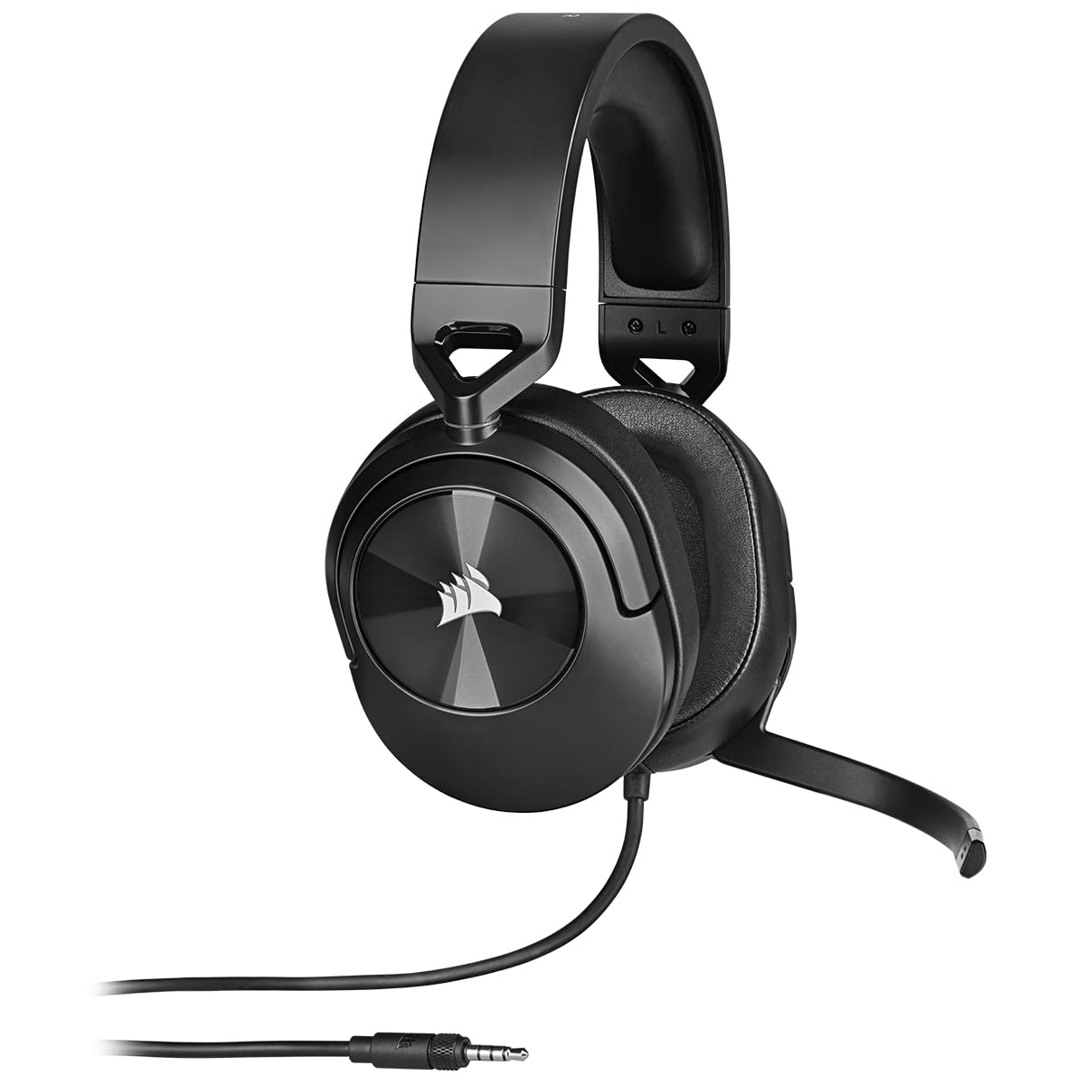 Corsair HS55 Stereo Kopfhörer Verkabelt Handgeführt Gaming Karbon, Neon Red