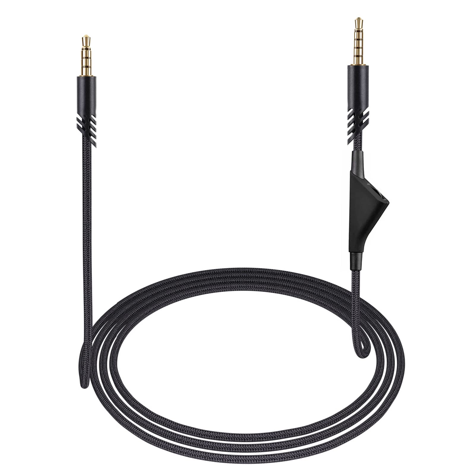 weishan A40 Kabel Ersatz für Astro A10 A40 TR Gaming-Headsets, 3,5 mm geflochtenes abnehmbares Audiokabel mit Inline-Lautstärkeregler, 1,8 m lang