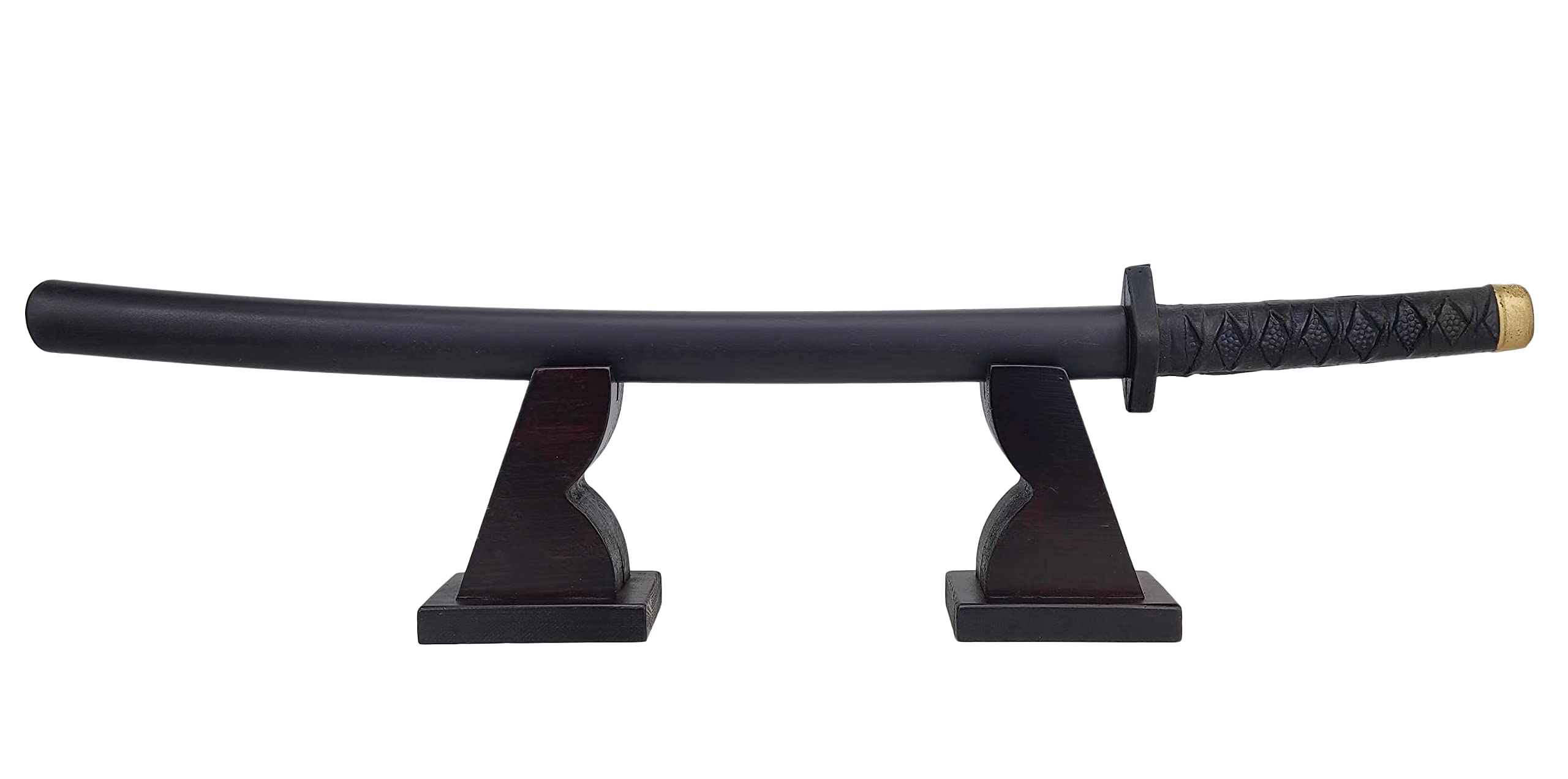 NANGOPOP Katana-Schwertständer aus Holz – anständiger japanischer Samurai-Schwerthalter, Holzregal für Messer, Dolch zu Hause oder im Büro