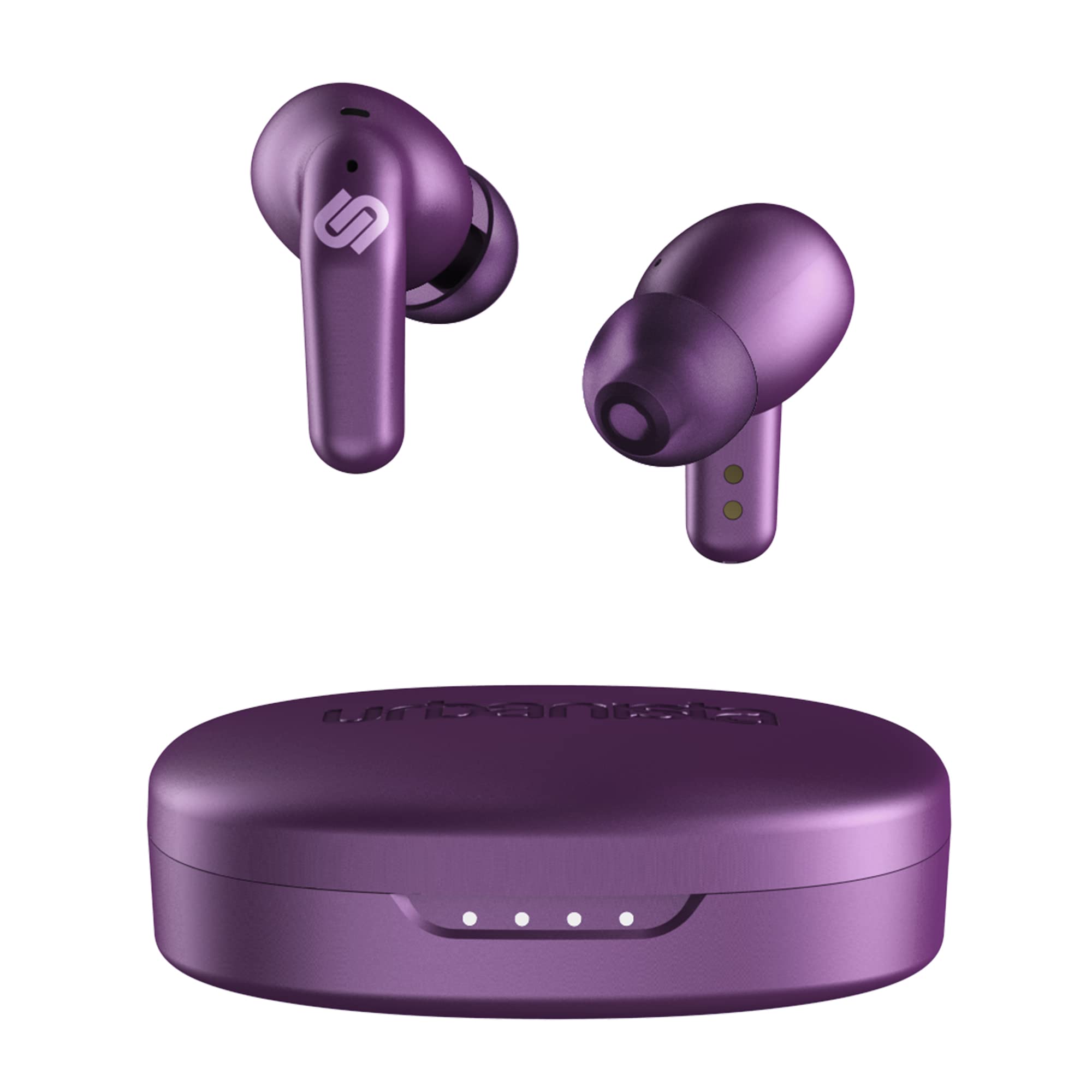 Urbanista Seoul In Ear Kopfhörer | Wireless Earbuds mit Mikrofon | 70ms Low Latency Gaming Earbuds | Dual-Mode Bluetooth Earphones | Schnelles Aufladen USB-C Kopfhörer | 32 Std. Spielzeit | Lila