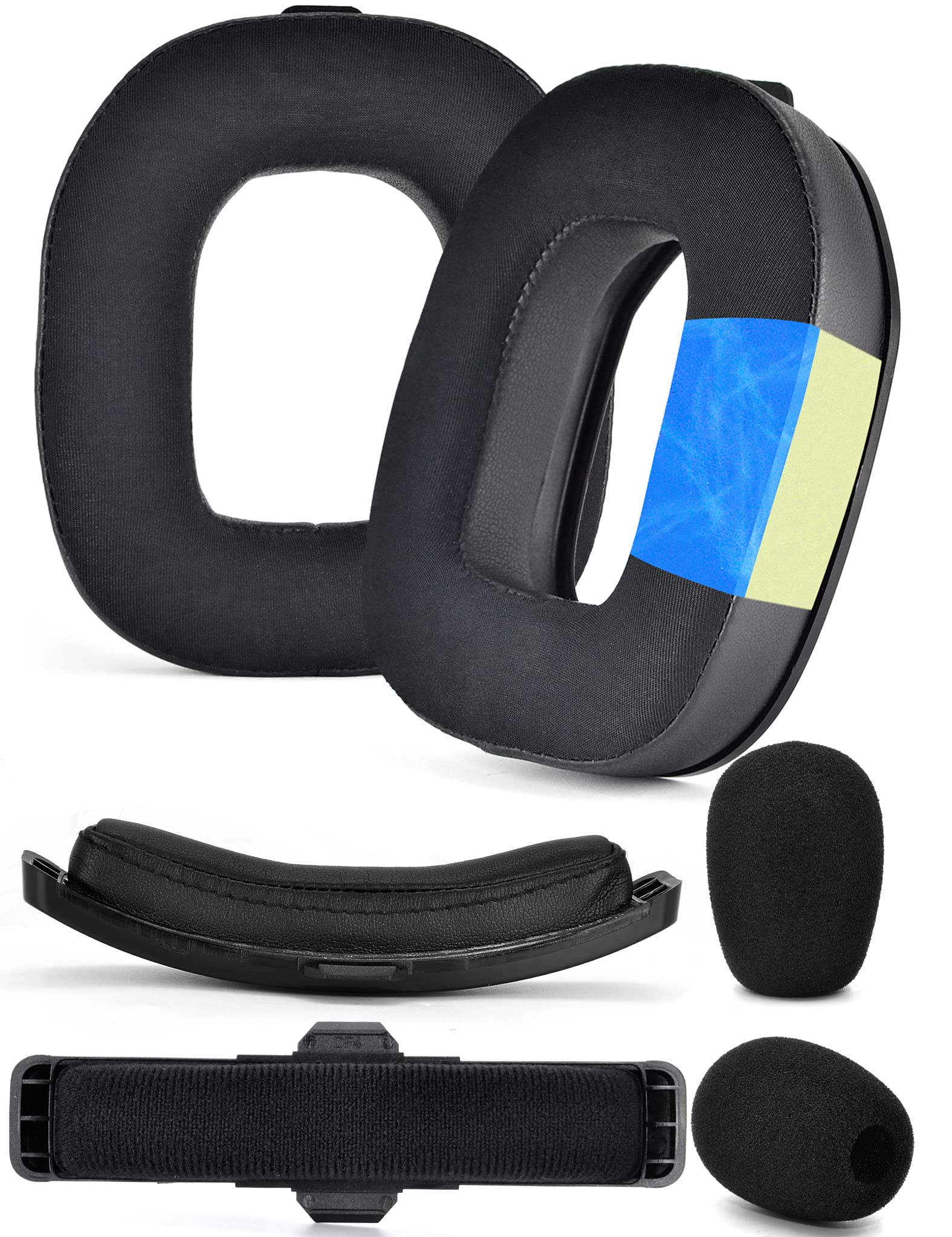 A50 Gen 4 Mod Kit - defean Replacement Ear Pads and Headband Compatible with Astro-A50 Gen 4,Gen 5 and A50X Headset (Schwarzes Kühlgel)