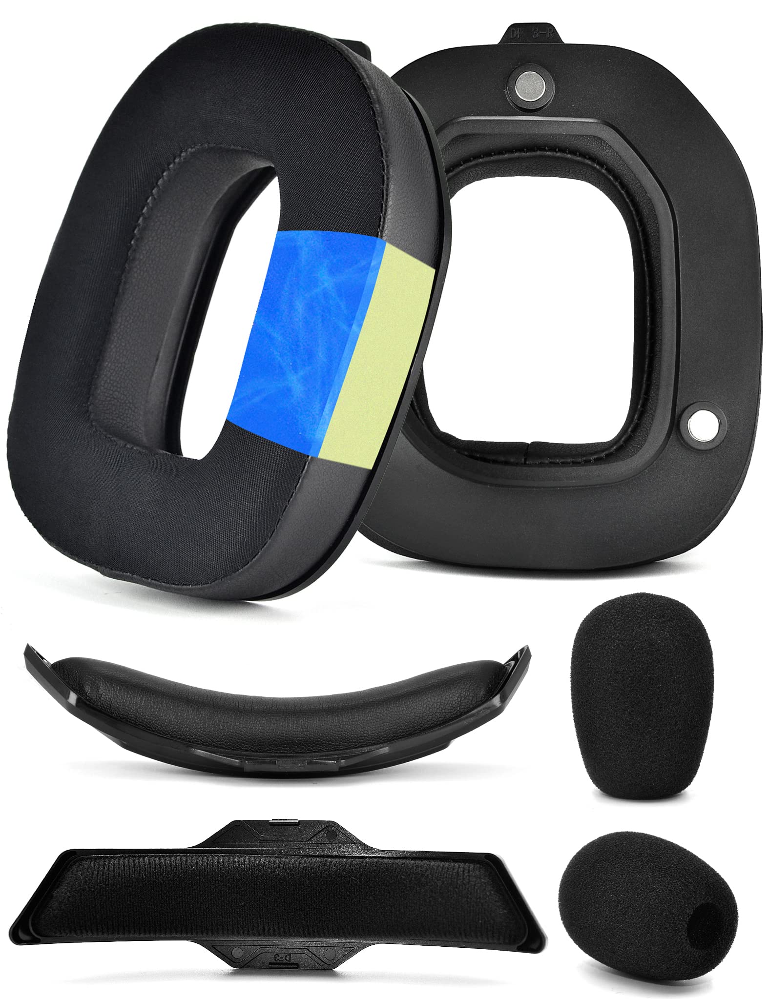 A50 Gen 3 Mod Kit – defean Ersatz-Ohrpolster und Kopfband, kompatibel mit Astro A50 Gen 3 Headset, Ohrpolster, hochdichter, geräuschunterdrückender Schaumstoff, seidig, kühlender Stoff)