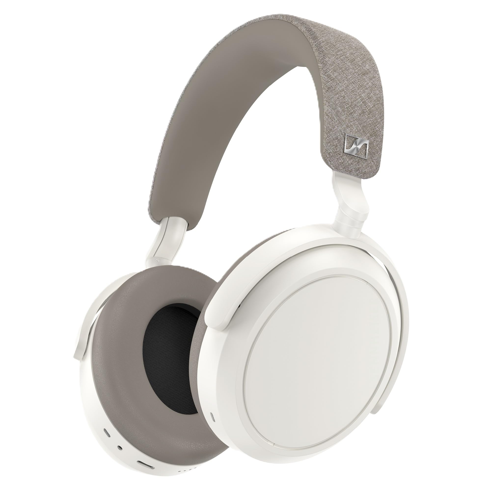 Sennheiser MOMENTUM 4 Wireless Noise Cancelling Headphones – Bluetooth Kopfhörer Headset für kristallklare Anrufe mit adaptiver Geräuschunterdrückung, Over-Ear, 60 h Akku, faltbar, weiß