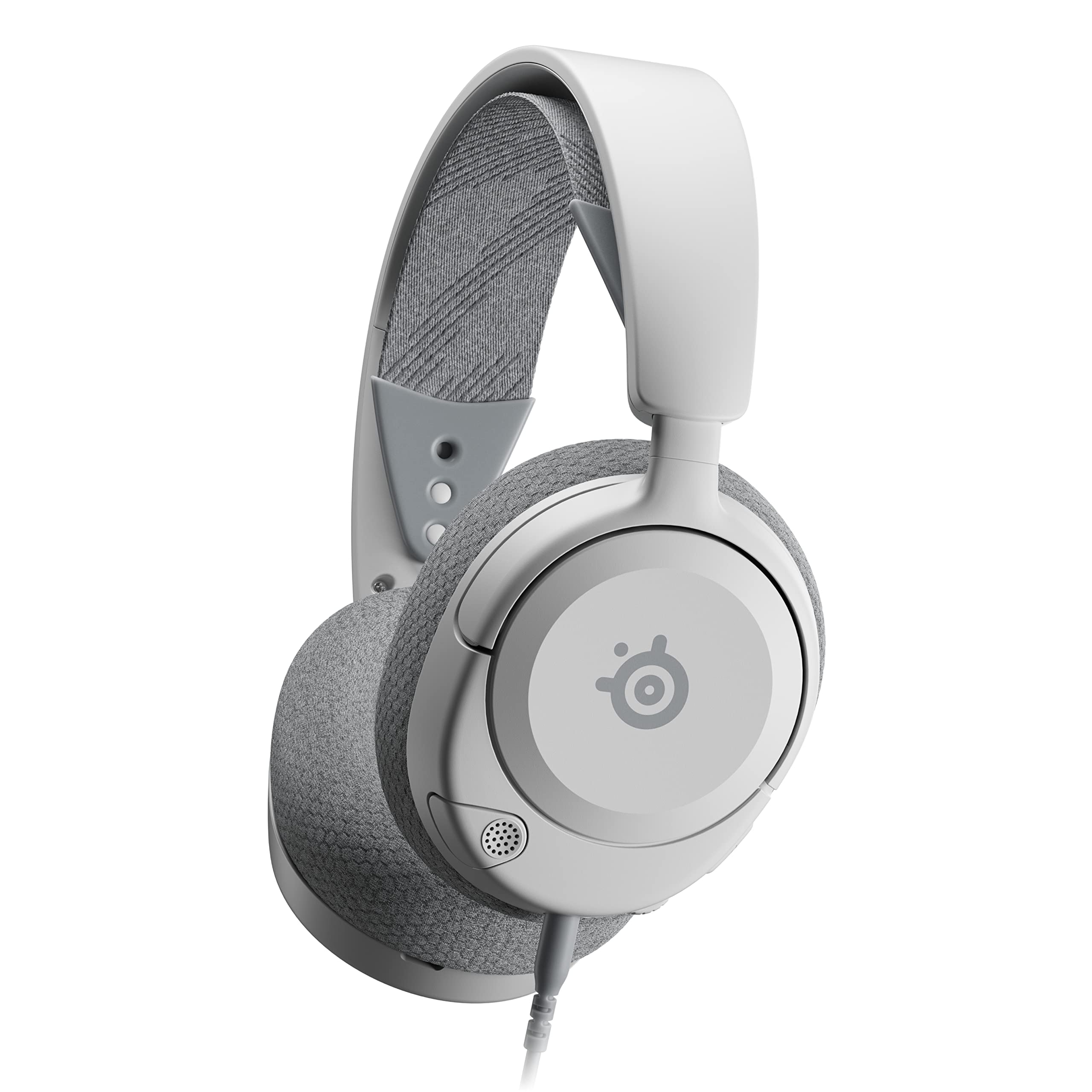 SteelSeries Arctis Nova 1 - Multi-System Gaming-Headset – Hi-Fi-Treiber – 360° Surround-Sound – AirWeave Memory Foam-Ohrpolster – Mikrofon mit Geräuschunterdrückung –PC, PS5, Xbox -Weiß