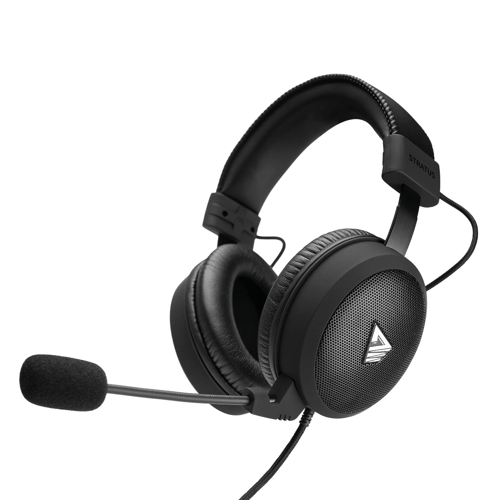 SAVIO Kopfhörer Gaming Headset mit Mikrofon Stratus Kopfhoerer - Kabelgebundene Kopfhörer mit 40mm Treiber - Leichtes und Komfortables Design