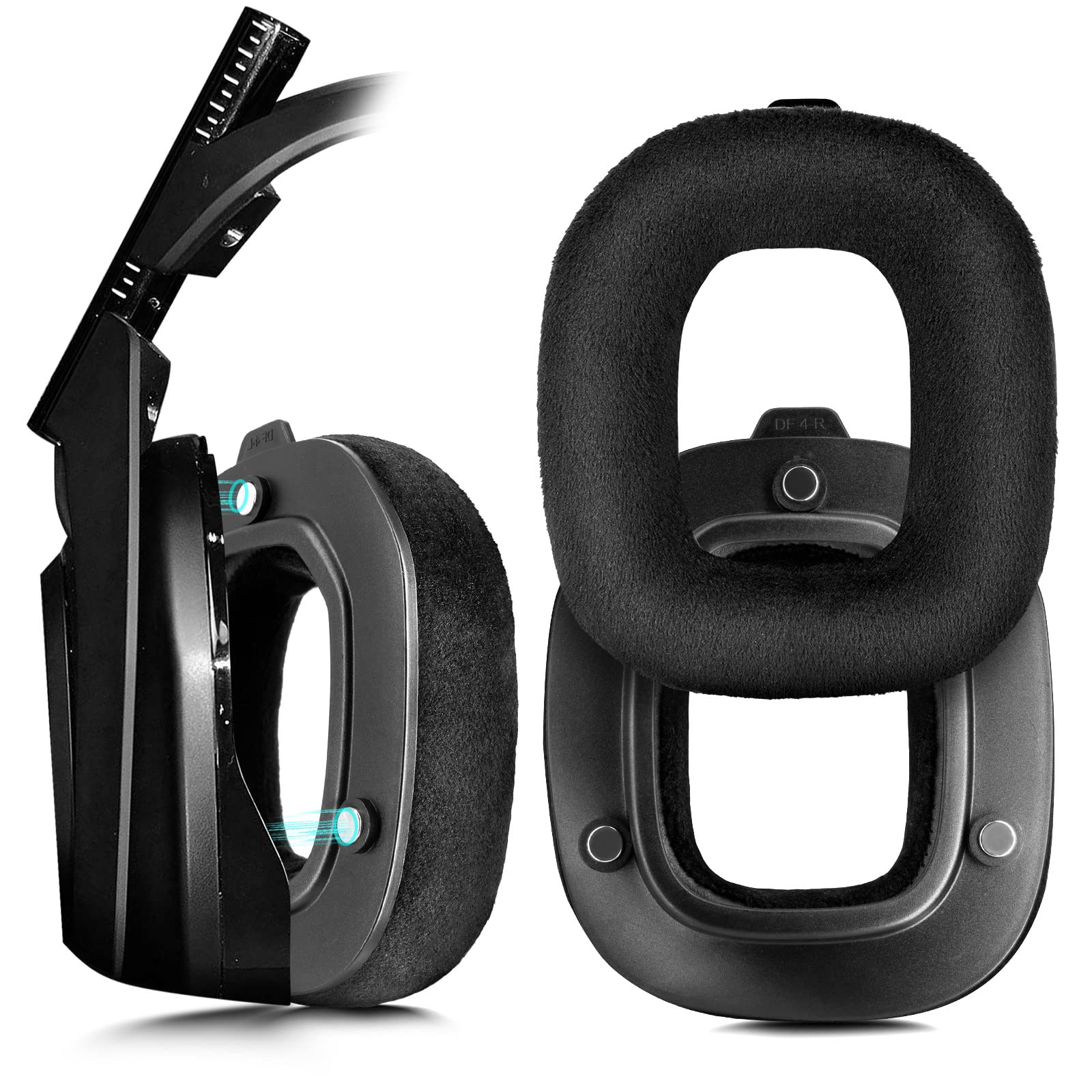 Astro a50 gen 4 Ohrpolster Ersatz Ohrpolster Ohrpolster Kompatibel mit Logitech Astro Gaming A 50 Gen4 Kopfhörer (Flanell-Ohrpolster)