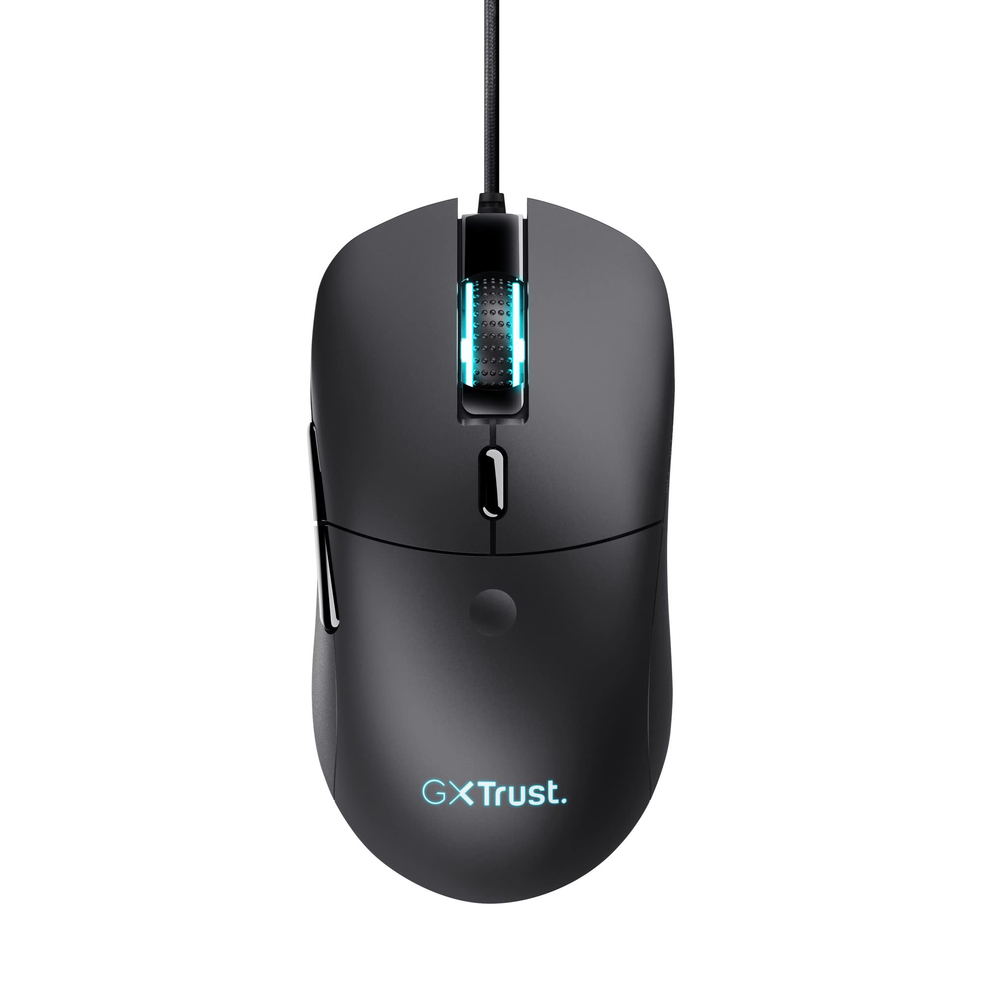 Trust Gaming GXT 981 Redex Federleichte Gaming-Maus, 200-10.000 DPI, 80-Mill-Kailh-Schaltern, Optischer Sensor, RGB-Maus, 6 Programmierbare Tasten, PC-Maus für Laptop, Computer, Windows – Schwarz