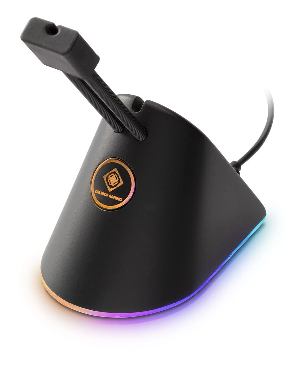 DELTACO GAMING RGB Maus Bungee - 8 RGB-Modi - USB-C - Schwarz