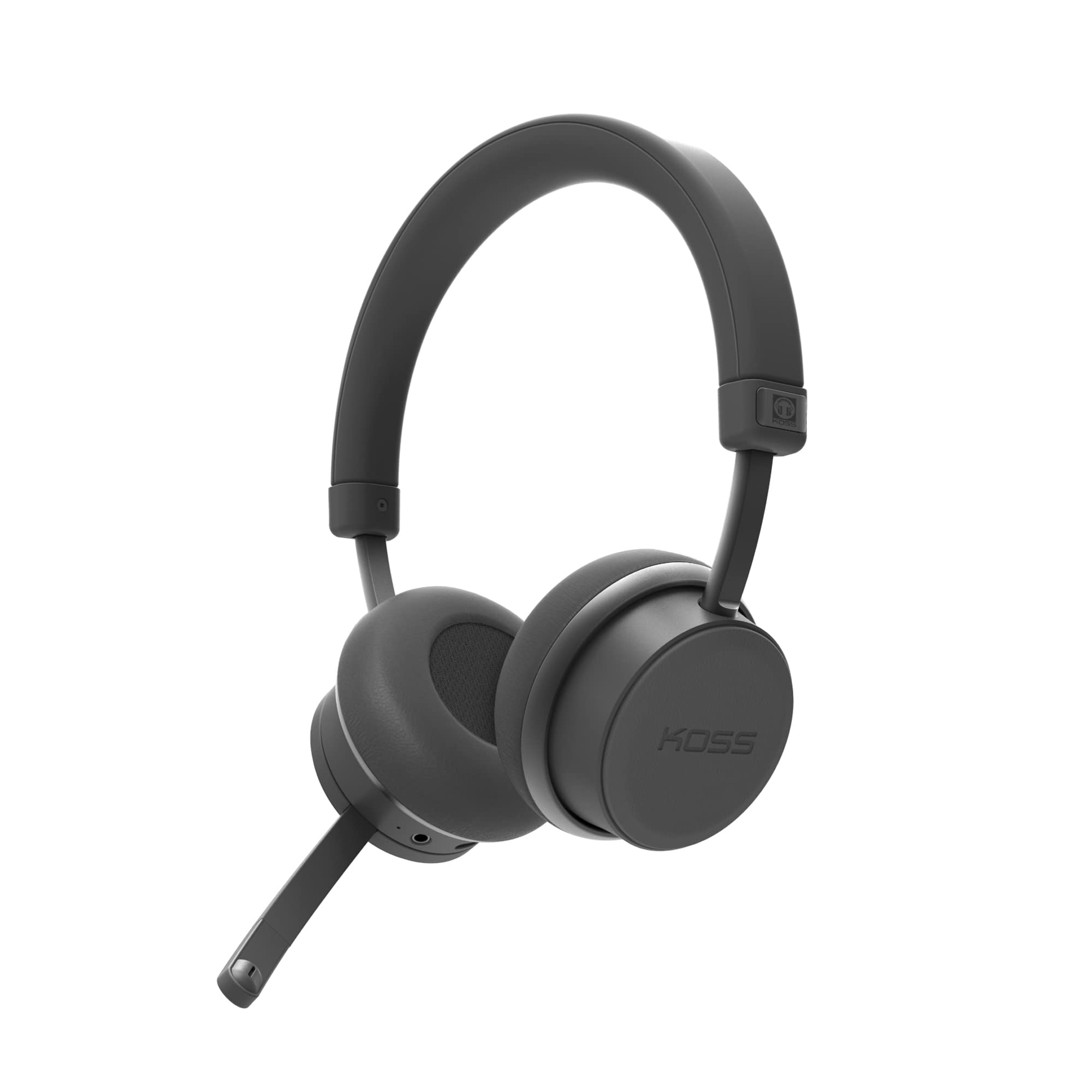 Koss CS340BT QZ Wireless Bluetooth On-Ear-Kommunikations-Headset, aktive Geräuschunterdrückung, On-Board-Steuerung, schwarz