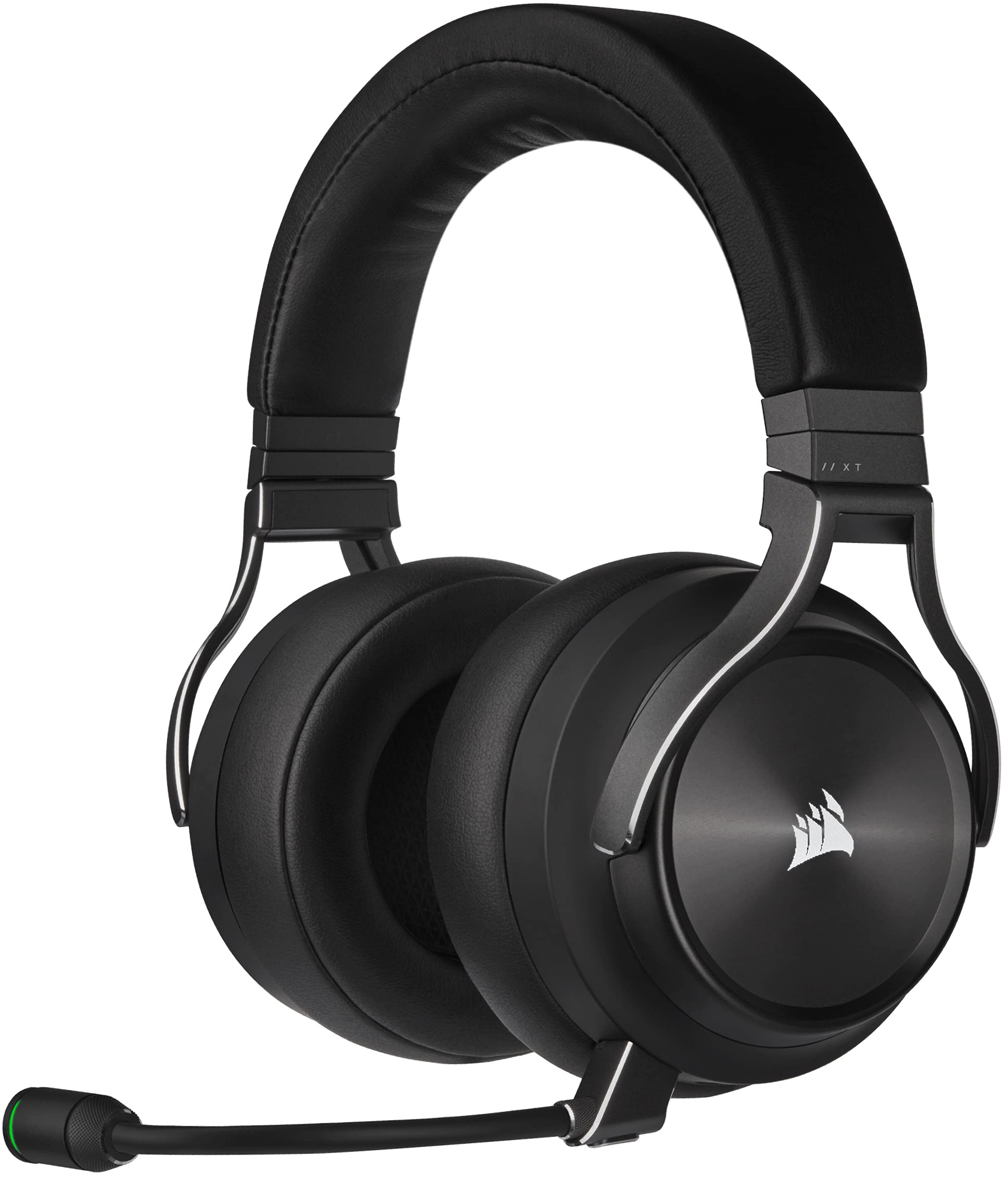 Corsair Virtuoso RGB Wireless High-Fidelity Gaming Headset (Slipstream Technologie, 7.1 Surround Sound, iCUE RGB, für PC, Xbox One, PS4, Switch und Mobilgeräte) carbon (Generalüberholt)