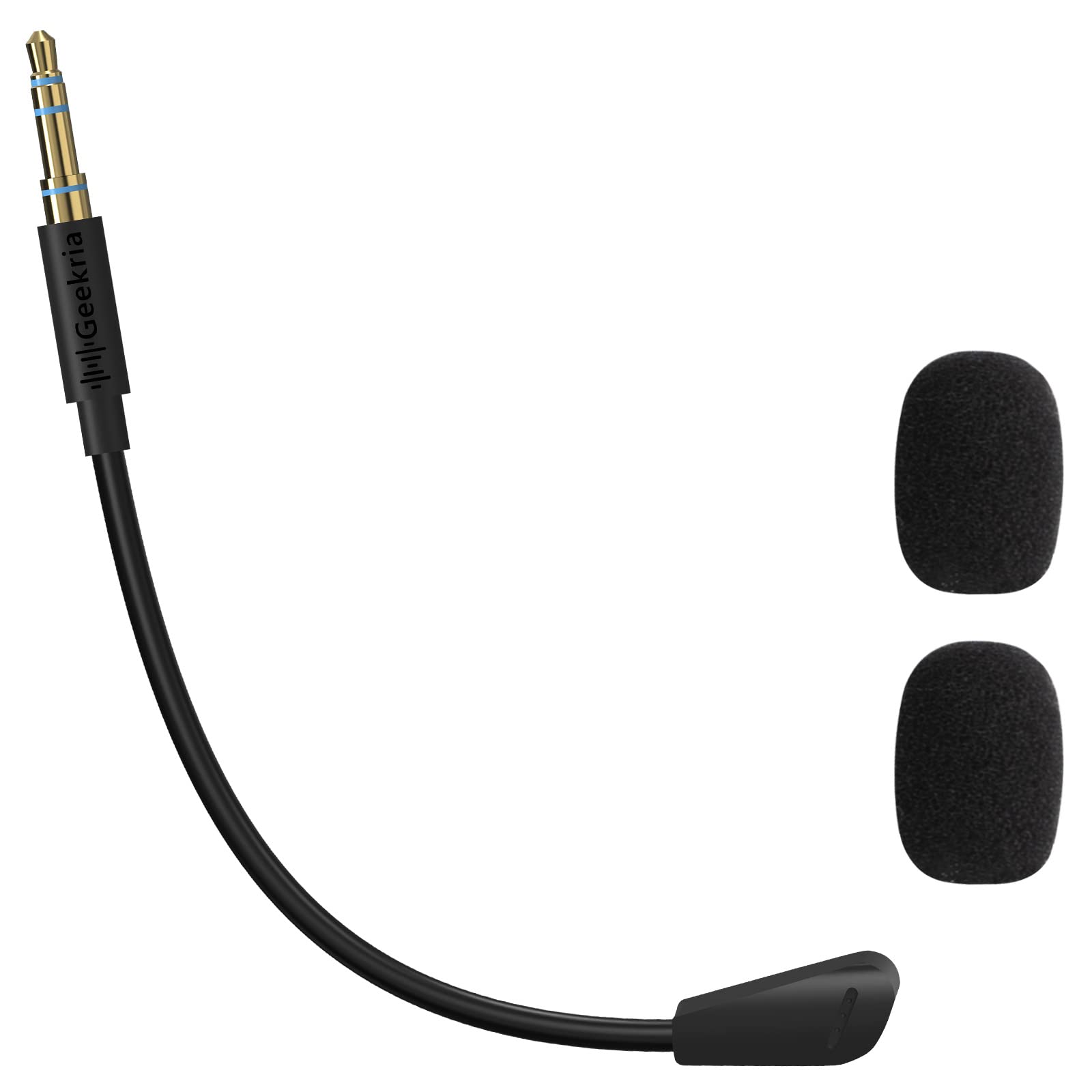 GEEKRIA 3,5-mm-Headset-Ersatzmikrofon, abnehmbares Game-Boom-Mikrofon, kompatibel mit Logitech G PRO X, PRO X, G735, G733, G433, G233 Gaming-Headset (17cm)