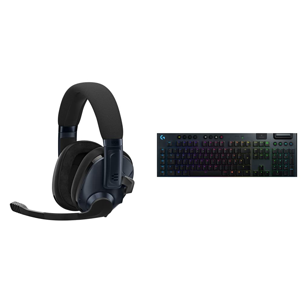 EPOS H3Pro Hybrid PC Gaming Headset mit Mikrofon - Geräuschunterdrückung - Anpassbar & Logitech G915 Lightspeed kabellose mechanische Gaming-Tastatur, Deutsches QWERTZ-Layout