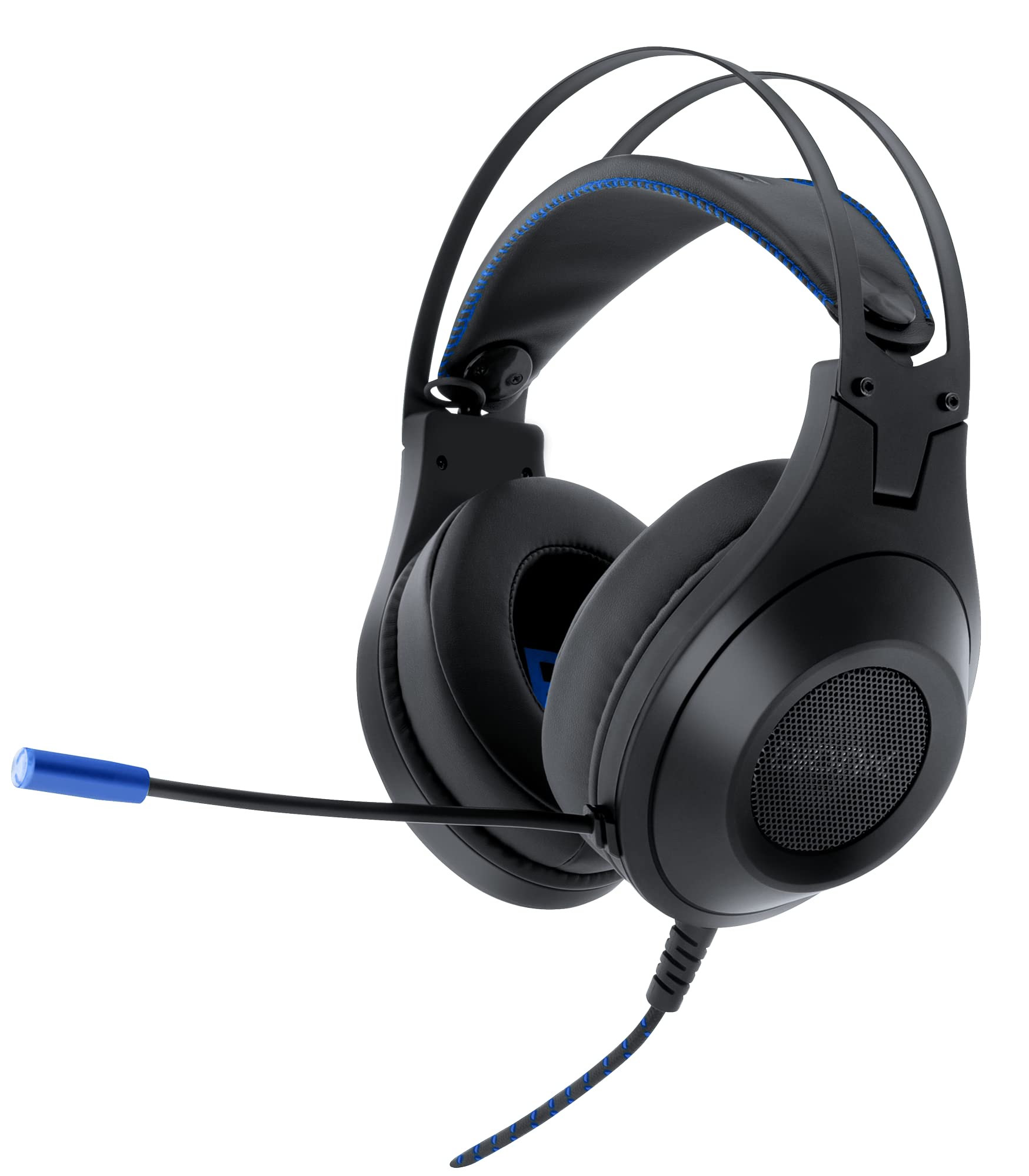 Bionik Sirex Gaming-Headset mit 50-mm-Treibern und Memory-Schaum-Ohrmuscheln für PS5, verstellbare Kopfhörer mit Mikrofon und Lautstärkeregler, kompatibel mit PS4, Xbox Serie XS, Nintendo Switch OLED
