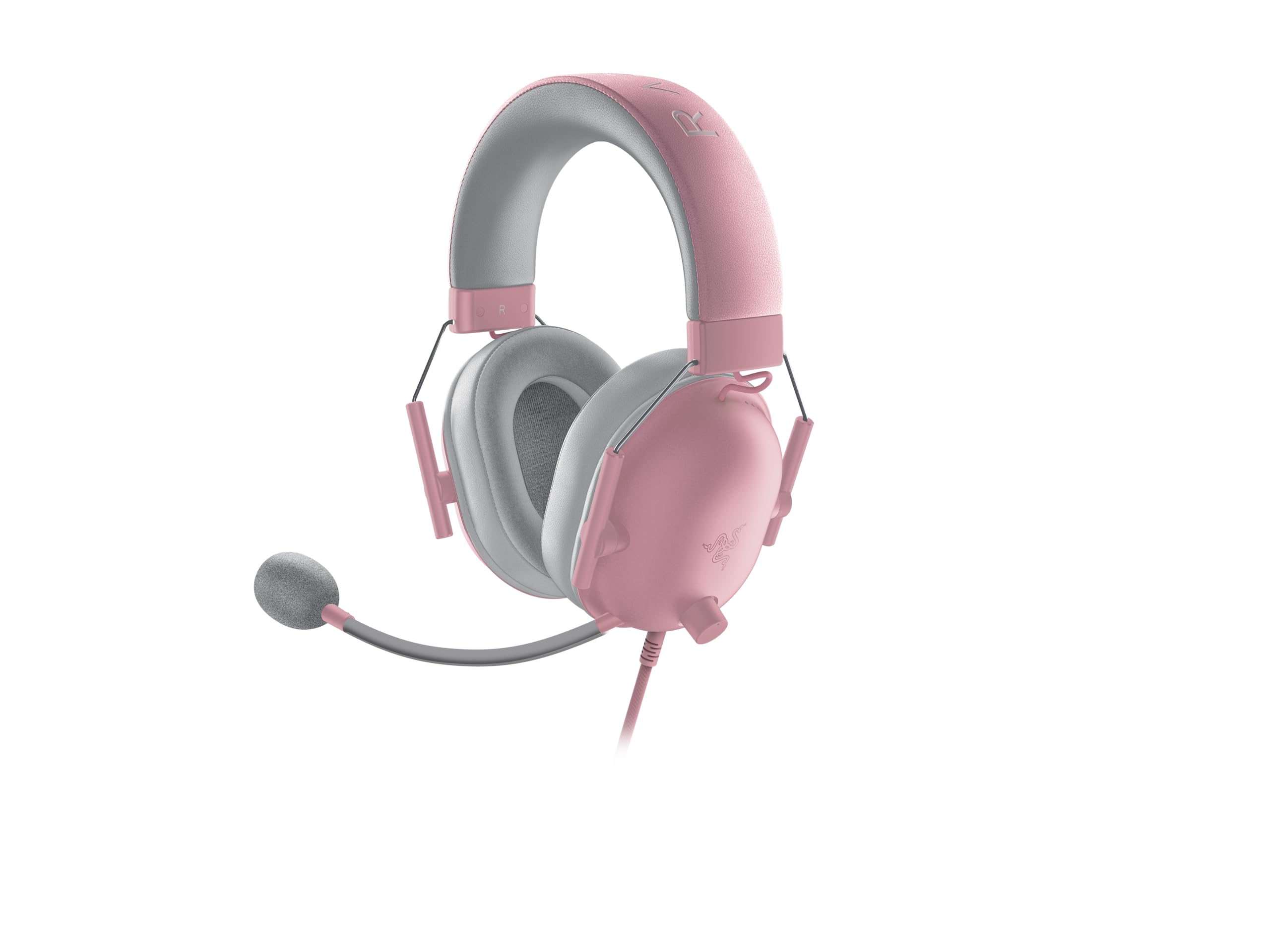 Razer BlackShark V2 X - Multi-Plattform kabelgebundenes Esports-Headset (Triforce 50mm Treiber, Erweiterte Passive Geräuschunterdrückung, 7.1 Surround Sound, Hyperclear Cardioid Mic) Quartz Pink