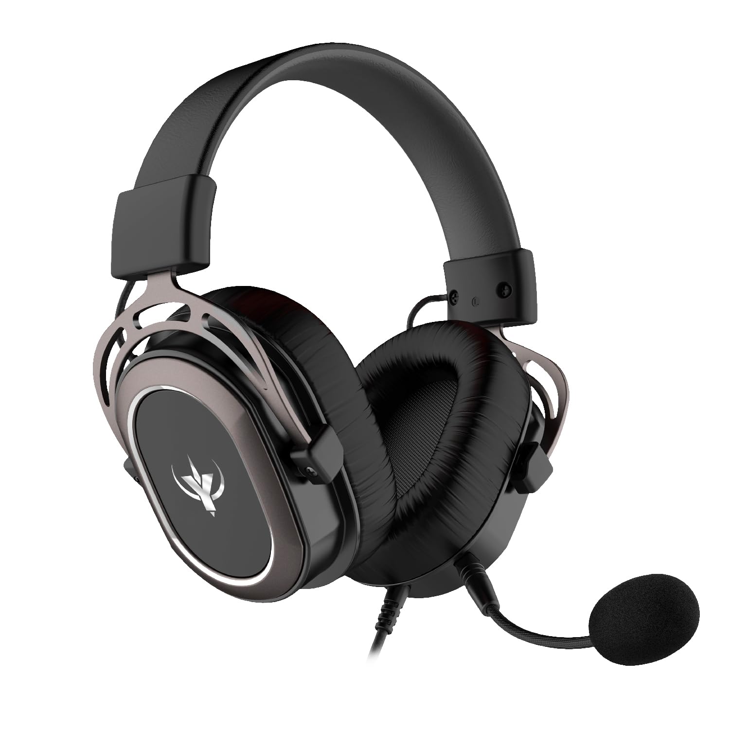 SPYCO Impulse HE-122, Gaming-Headset, Audio 7.1, 50-mm-Audio-Treiber, kombinierter analoger 3.5-mm-USB-Klinkenstecker, omnidirektionales Mikrofon, leicht, biegsam, PC/Mac/Xbox One/PS4/Nintendo Switch