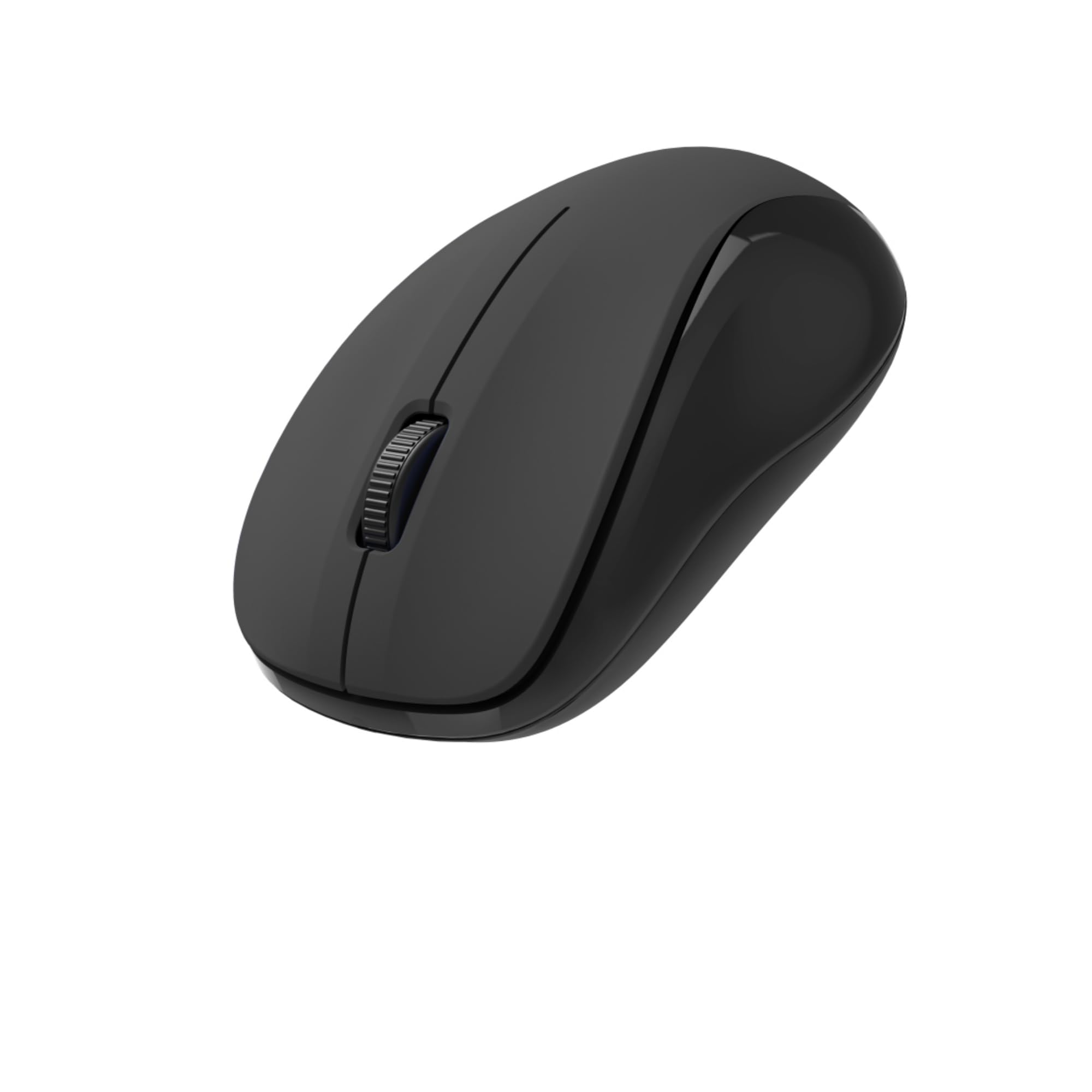 Hama Funkmaus kabellos (3 Tasten, 2,4GHz, 1200dpi, optische Maus kabellos, Wireless, Computermaus, für Laptop/PC/Notebook, geräuschlos, Batterie, für Rechtshänder/Linkshänder, USB-Empfänger) schwarz