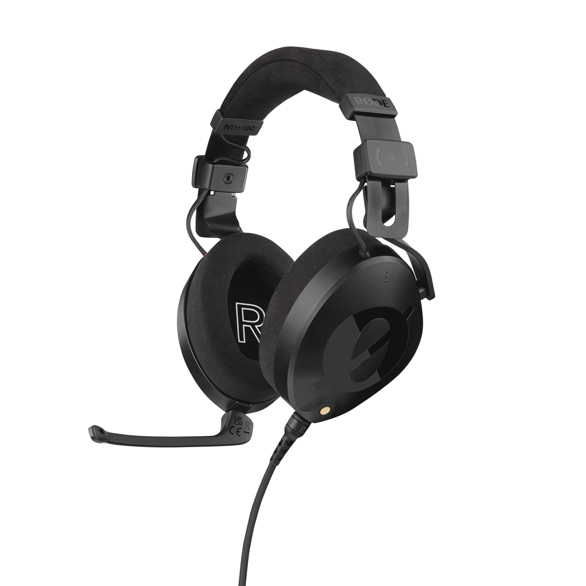 RØDE NTH-100M – Professionelles Over-Ear-Headset für Medien-Erstellung, Broadcasting, Podcasting, Content Creation, Streaming und Homeoffice (schwarz)
