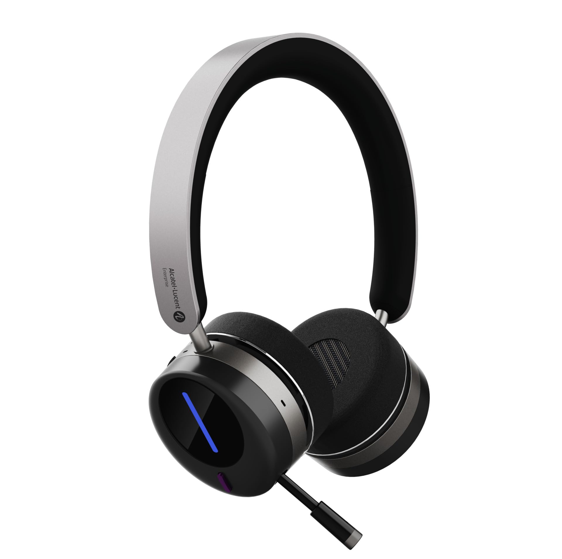 ALE AH80 Bluetooth Headset – Hybrid Active Noise Cancellation, 40ms Low Latency,Gesprächs-/Wiedergabezeit 35h/45h, Wireless Charging, Touch Control, Ideal für Arbeit, Freizeit und Gaming