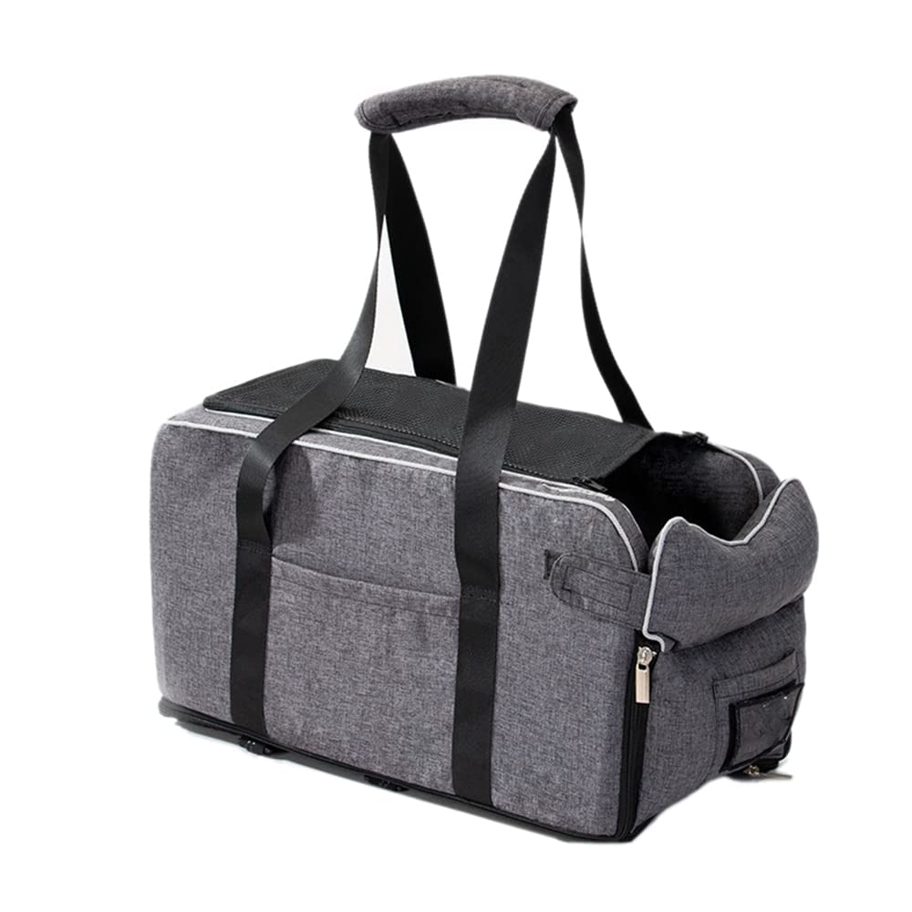 RULING Car Mat Portable Dog Kennel Safety Car Central Control Universal Fahrzeug Armrest Box Pet Dog, Grau