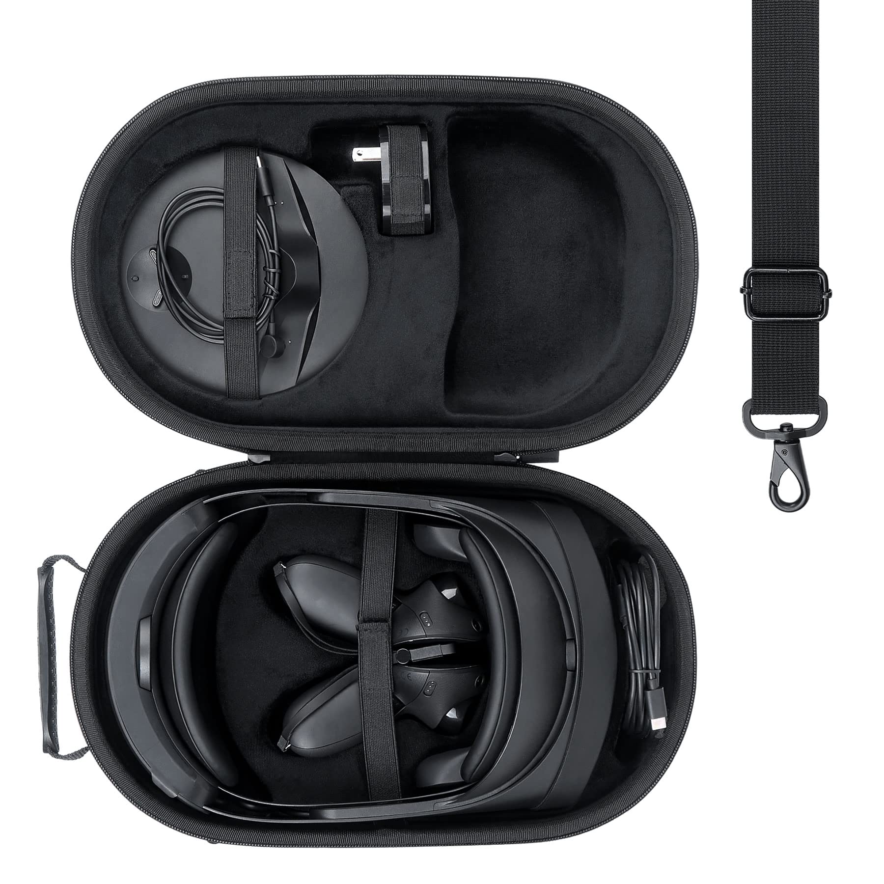 co2CREA Hart Reise Schutz Hülle Etui Tasche für Meta Quest Pro/Meta Quest 3 All-in-one VR Gaming Headset (Nur Hülle, VR-Headset-Ausrüstung Nicht enthalten)
