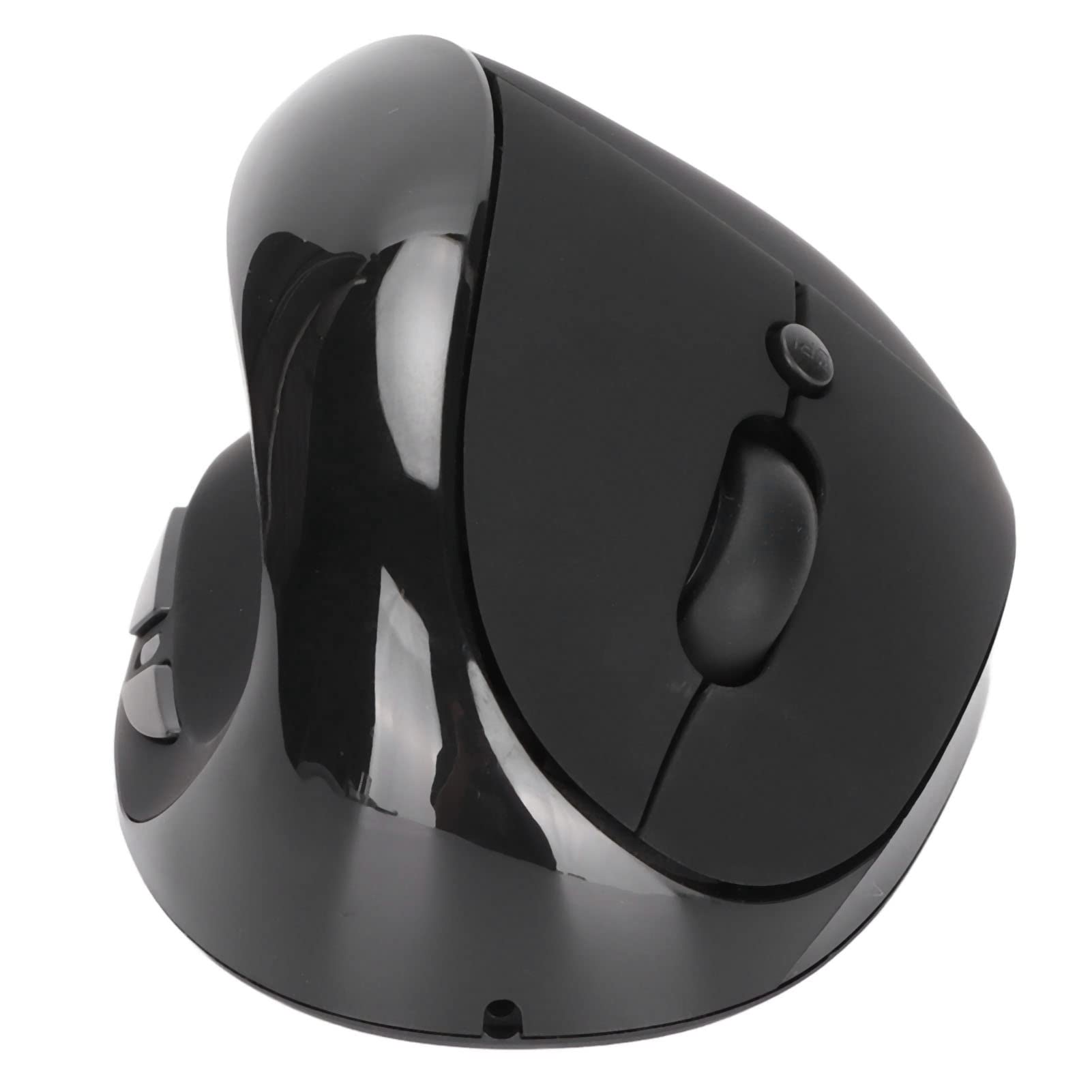 Linke Erweiterte Vertikale Ergonomische Maus, Reduziert Die Muskelbelastung, 2.4g Wireless Leises Klicken USB-mäuse Für Linkshänder Mit Wiederaufladbarem Für Linkshänder (Schwarz)