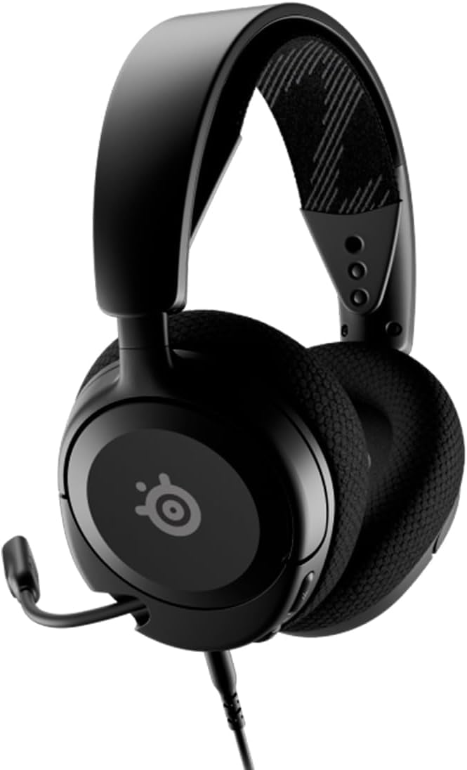 SteelSeries Arctis Nova 1 Multi-System-Gaming-Headset, HiFi-Treiber, räumliches Audio, Komfort-Design, langlebig, Ultraleicht, Mikrofon mit Geräuschunterdrückung, Schwarz (erneuert)