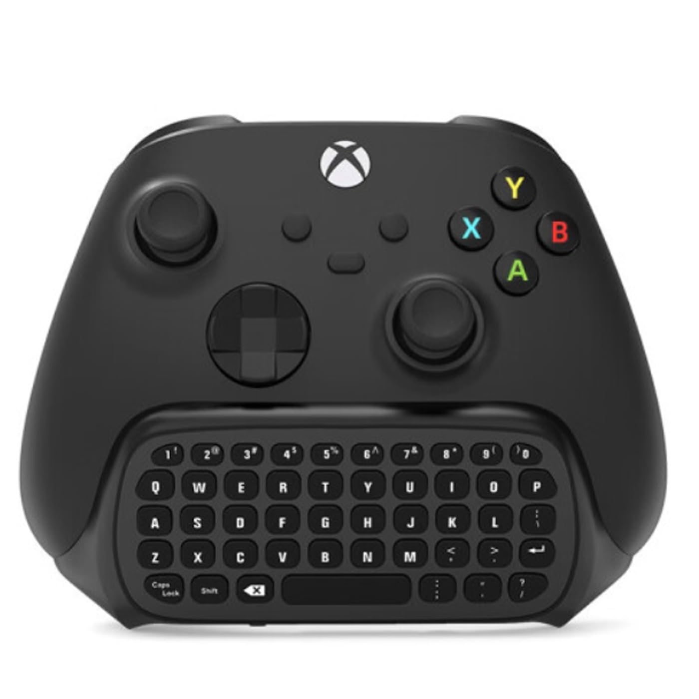 Controller Tastatur für Xbox Series X Series S One One S, Silikontasten, mit Headset und 3,5 MM Audiobuchse, Gaming Chatpad Tastatur mit 2,4 GHz USB Empfänger(Schwarz)
