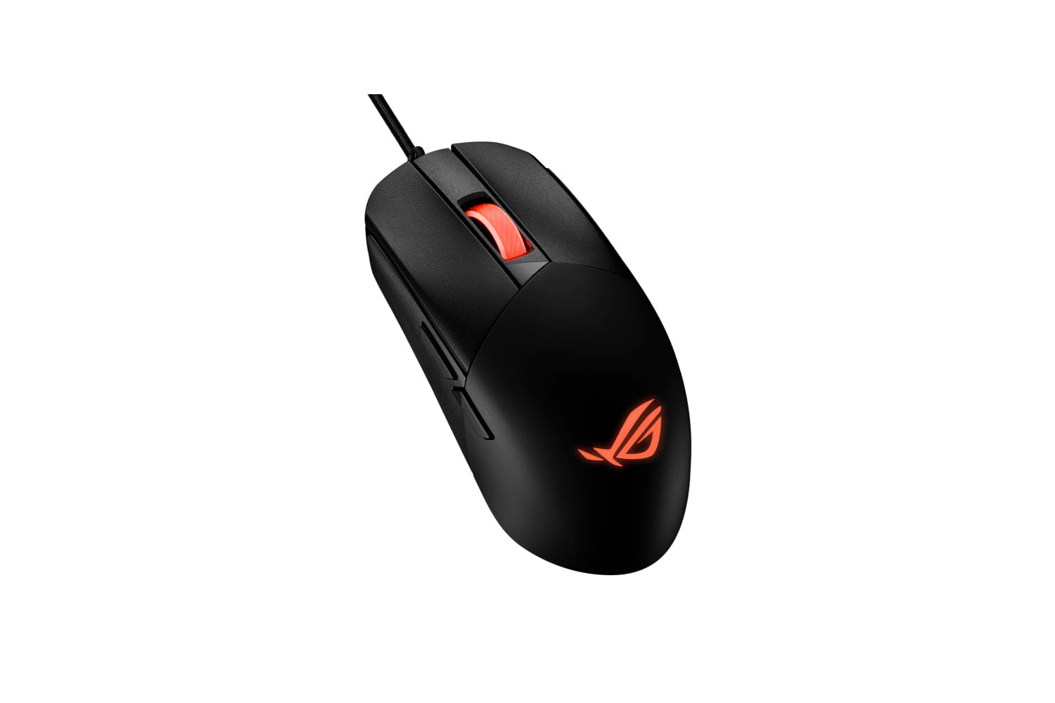 ASUS ROG Strix Impact III - Beidhändige Gaming-Maus, leicht, 12000 DPI, 5 programmierbare Tasten, austauschbare Schalter, Paracord-Kabel, Gaming-Maus für FPS, Schwarz