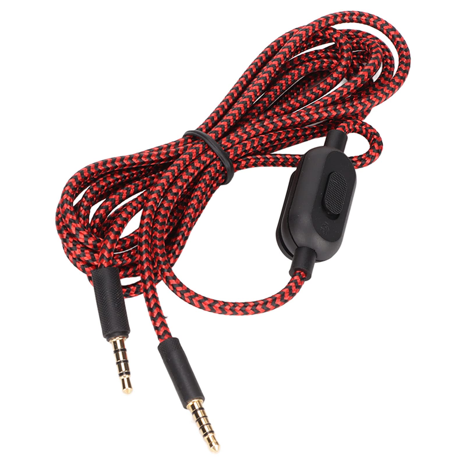 Gaming-Headset-Ersatzkabel mit Eingebautem Mikrofon und Lautstärkeregler für G433 G233 G Pro G Pro X, für Kingston Cloud Mix, Telefone, Tablets, PC