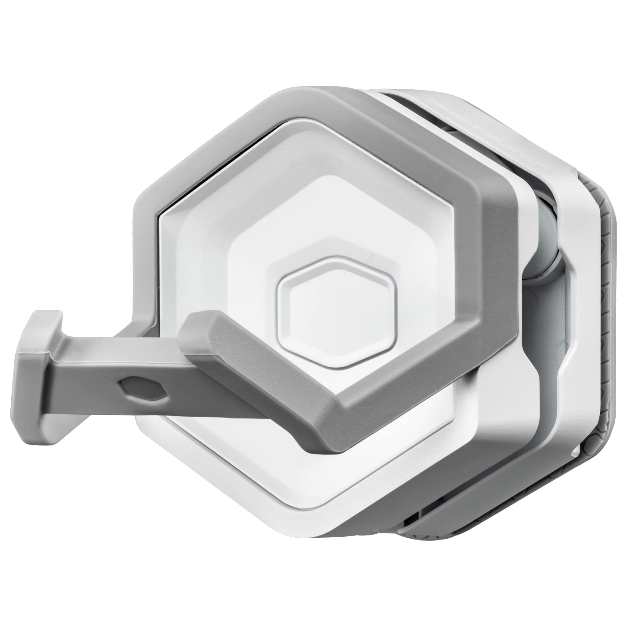 Cooler Master GEM Halterung für Peripheriegeräte wie Controller, Headsets, VR-Headset & Gaming-Pads – Magnetischer Haken trägt bis 2kg, Tragkraft auf nichtmagnetischen Oberflächen bis 1,5 kg – Weiß