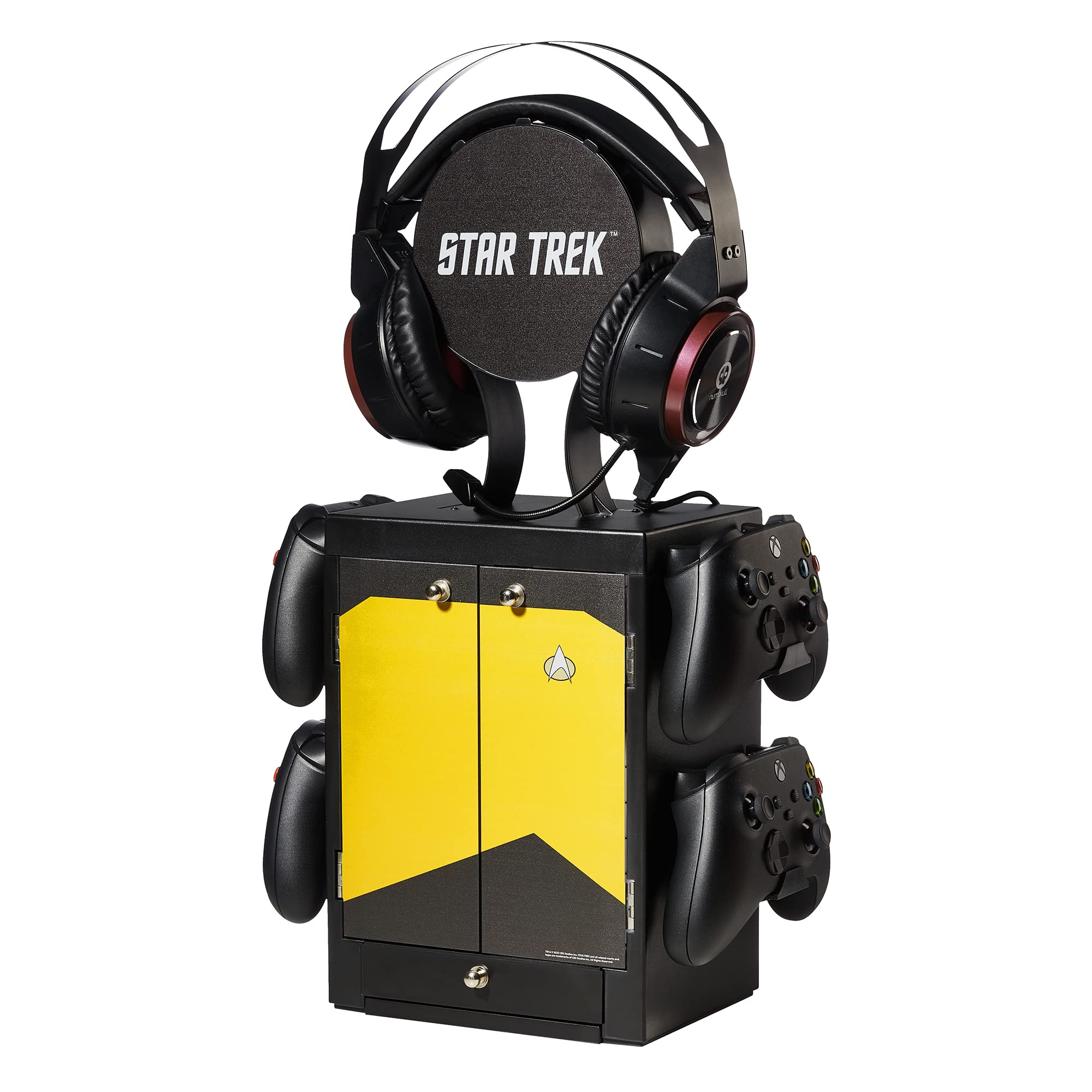 Numskull Star Trek Gelb Offizieller Gaming-Ständer, Controller-Halter, Headset-Ständer für PS5, Xbox Series X S, Nintendo Switch - Offizielles Star Trek-Merchandise