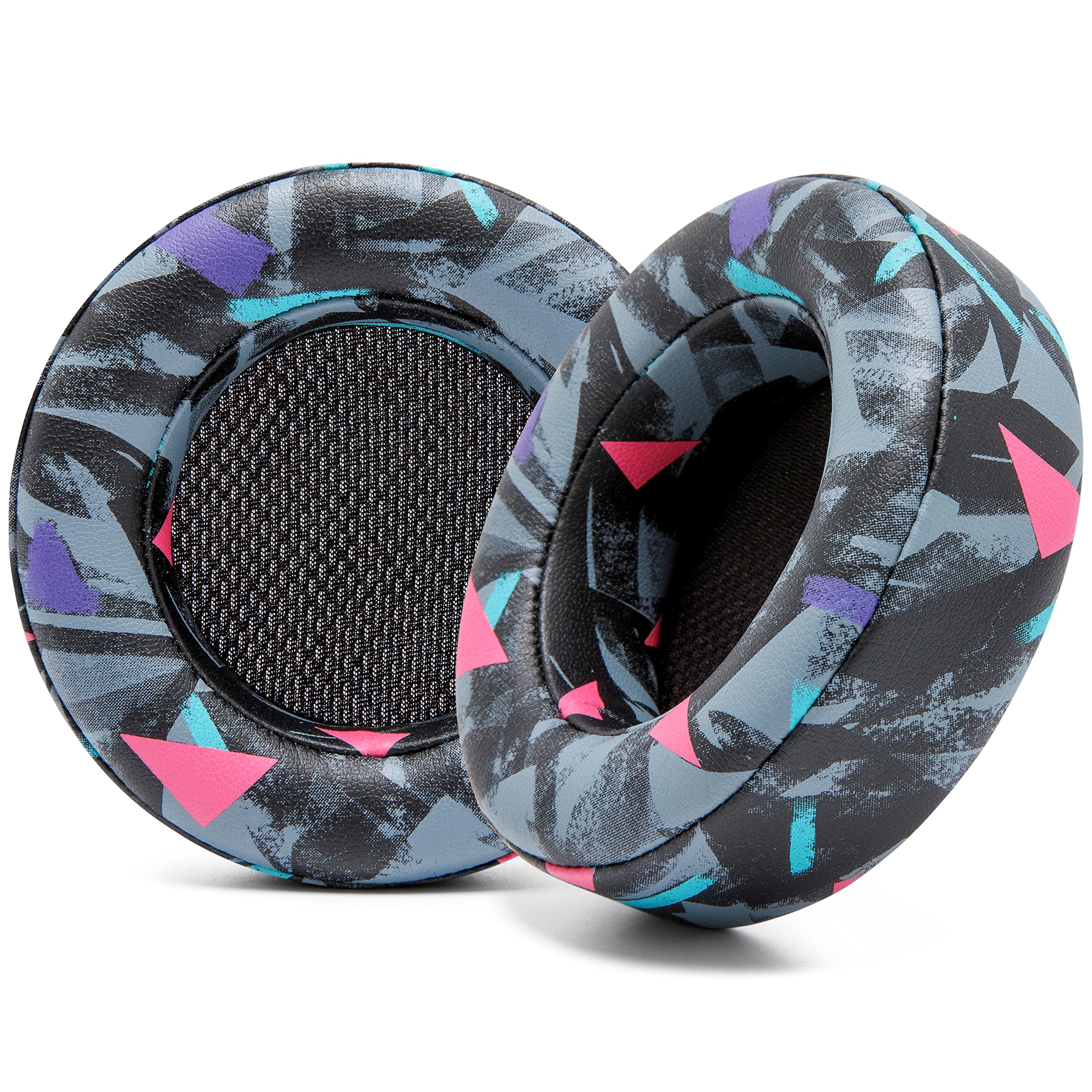 WC Verbesserte Ersatz-Ohrpolster für Corsair Virtuoso Gaming-Headset, hergestellt von Wicked Cushions | Verbesserte Haltbarkeit, Dicke, weicheres Leder und Schalldämmung |90s Black