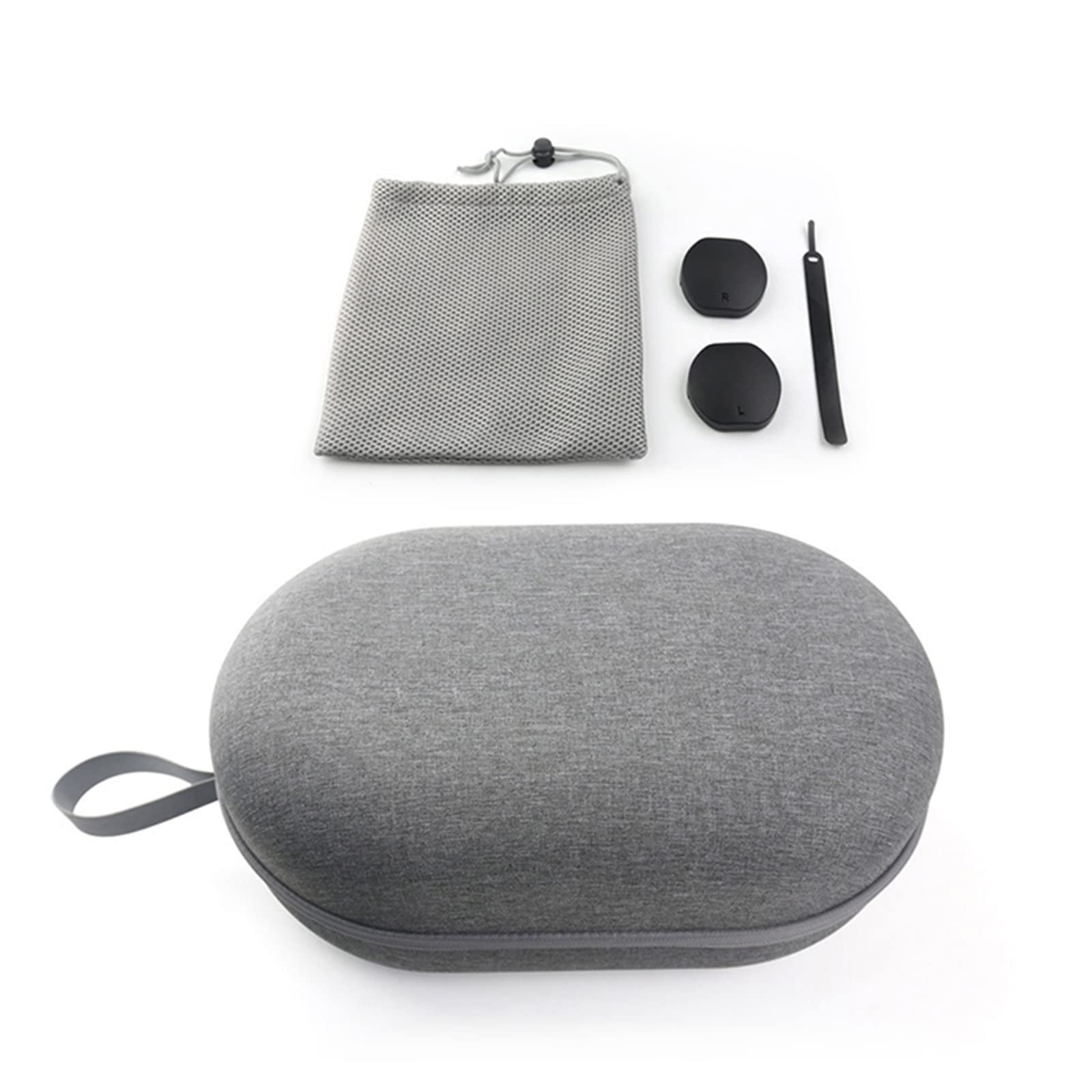 HMHAMA Hartschalen-Aufbewahrungsbox für PS VR2 VR Headset und Controller, Aufbewahrungstasche & Objektivschutz, Netztasche & Gurte