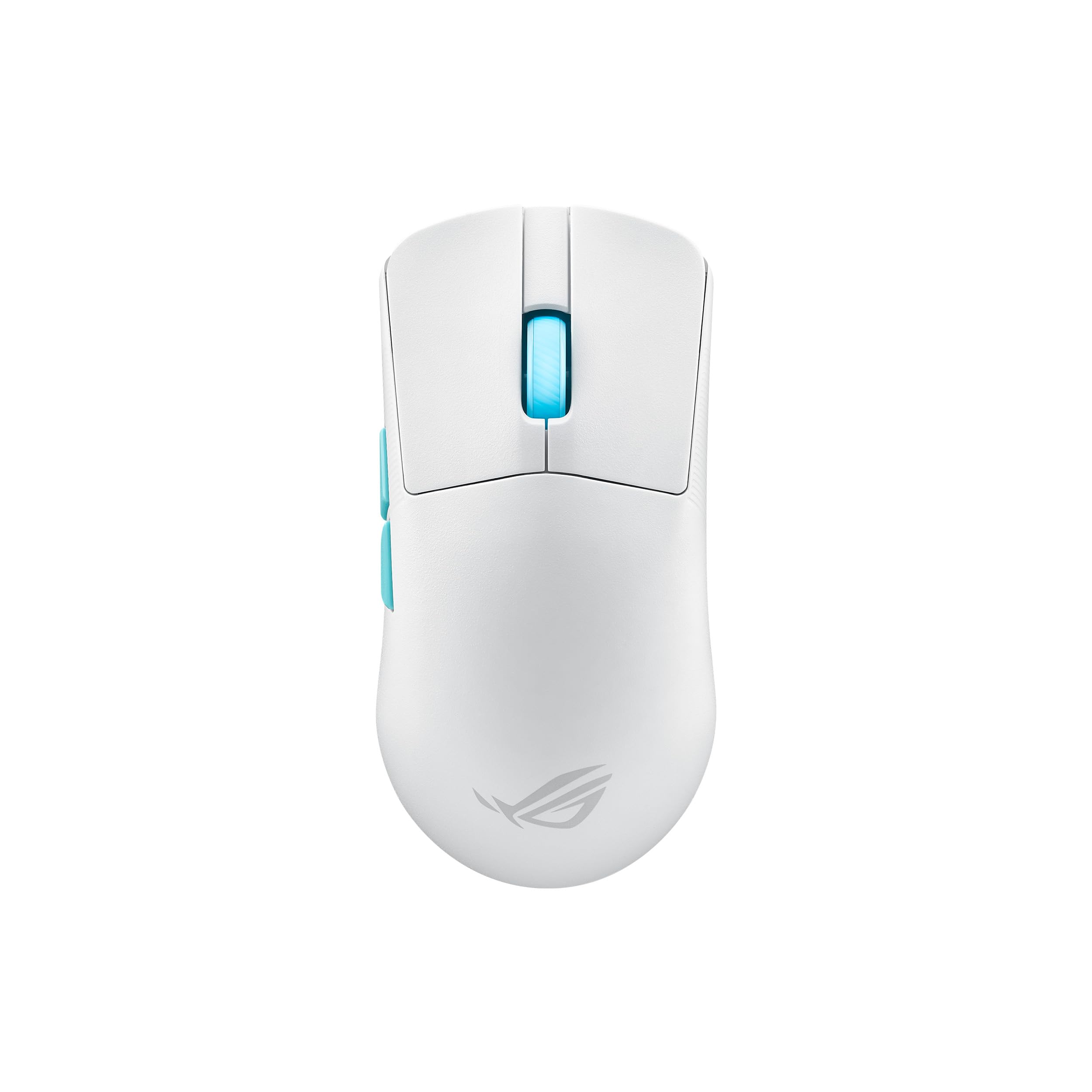 ASUS ROG Harpe Ace Aim Lab Edition White RGB Gaming Maus weiß (kabellos, 2,4 GHz RF, Bluetooth, USB, optischer ROG AimPoint-Sensor 36.000 DPI, ROG Micro Switches, fünf programmierbare Tasten)