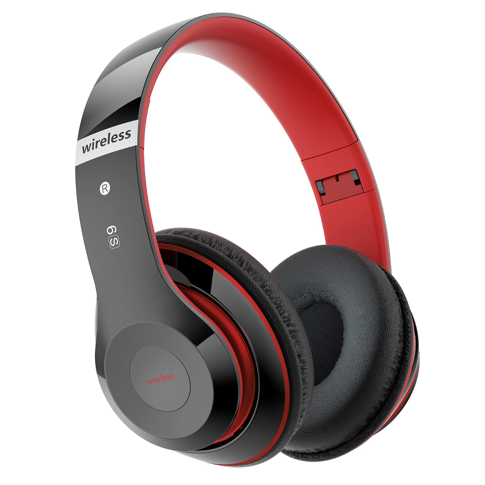 Kabellose Kopfhörer mit 6 EQ Modi, Kopfhörer Over Ear, 65 Std Kopfhörer Kabellos Bluetooth Over Ear mit Eingebautem HD-Mikrofon, FM, SD/TF für Outdoor, Transport, Reisen, Studium