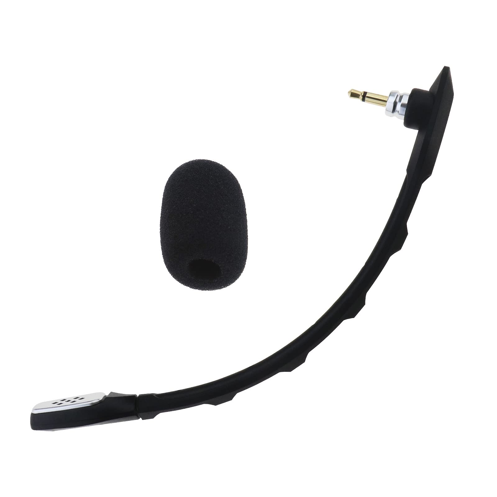 Create idea 3,5 mm Kopfhörer-Mikrofon, kompatibel mit Astro A40 TR Gaming-Headset, Ersatzteil, Abnehmbarer Mikrofonarm mit Schaumstoffabdeckung, Länge 16 cm, Schwarz