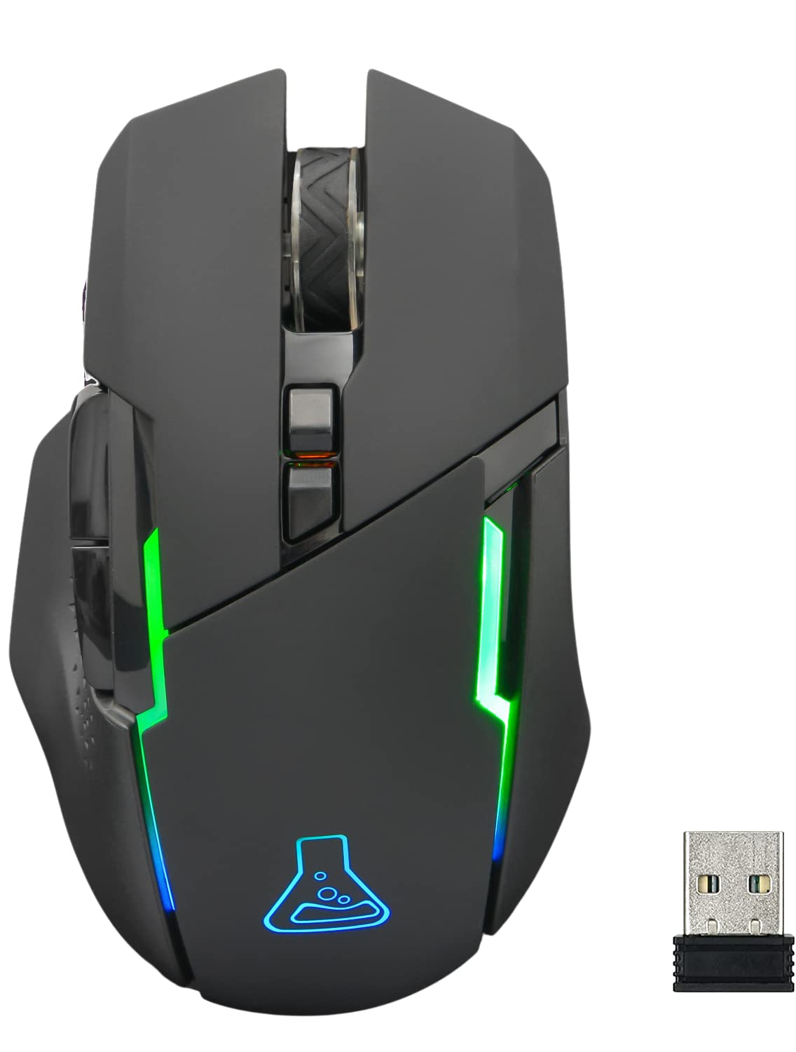 The G-LAB Kult Caesium Gaming-Maus, kabellos, wiederaufladbar – hohe Leistung 7200 DPI, LED RGB, 6 Tasten, ergonomisch, kompatibel mit PC PS4 Ps5 Xbox One