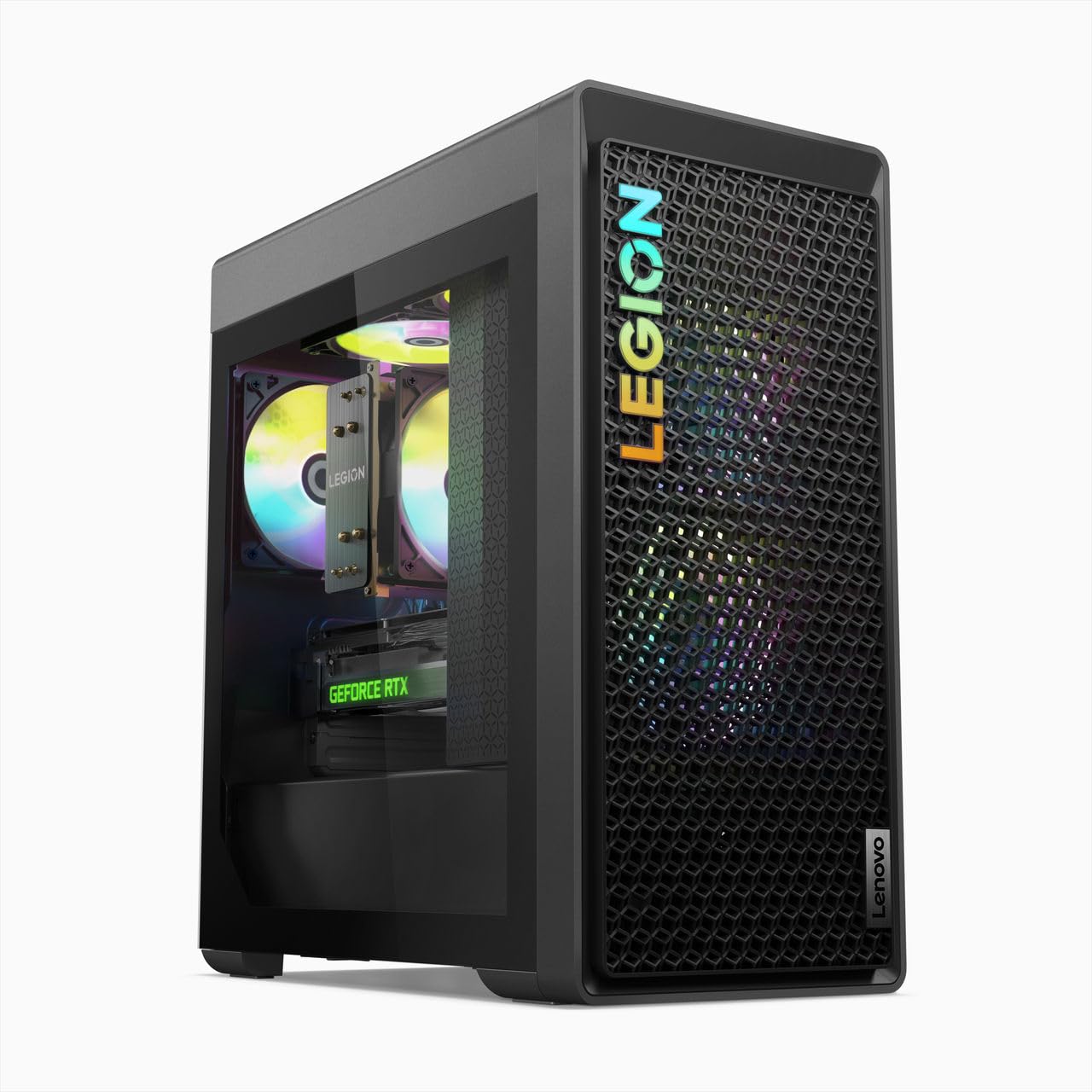 Lenovo Legion Tower 5 (8. Gen) Gaming Desktop PC | AMD Ryzen 7 7700 | 16GB RAM | 1TB SSD | NVIDIA GeForce RTX 4070 Ti | Win11 Home | QWERTZ | grau | inkl. Tastatur & Maus | 3 Monate Premium Care