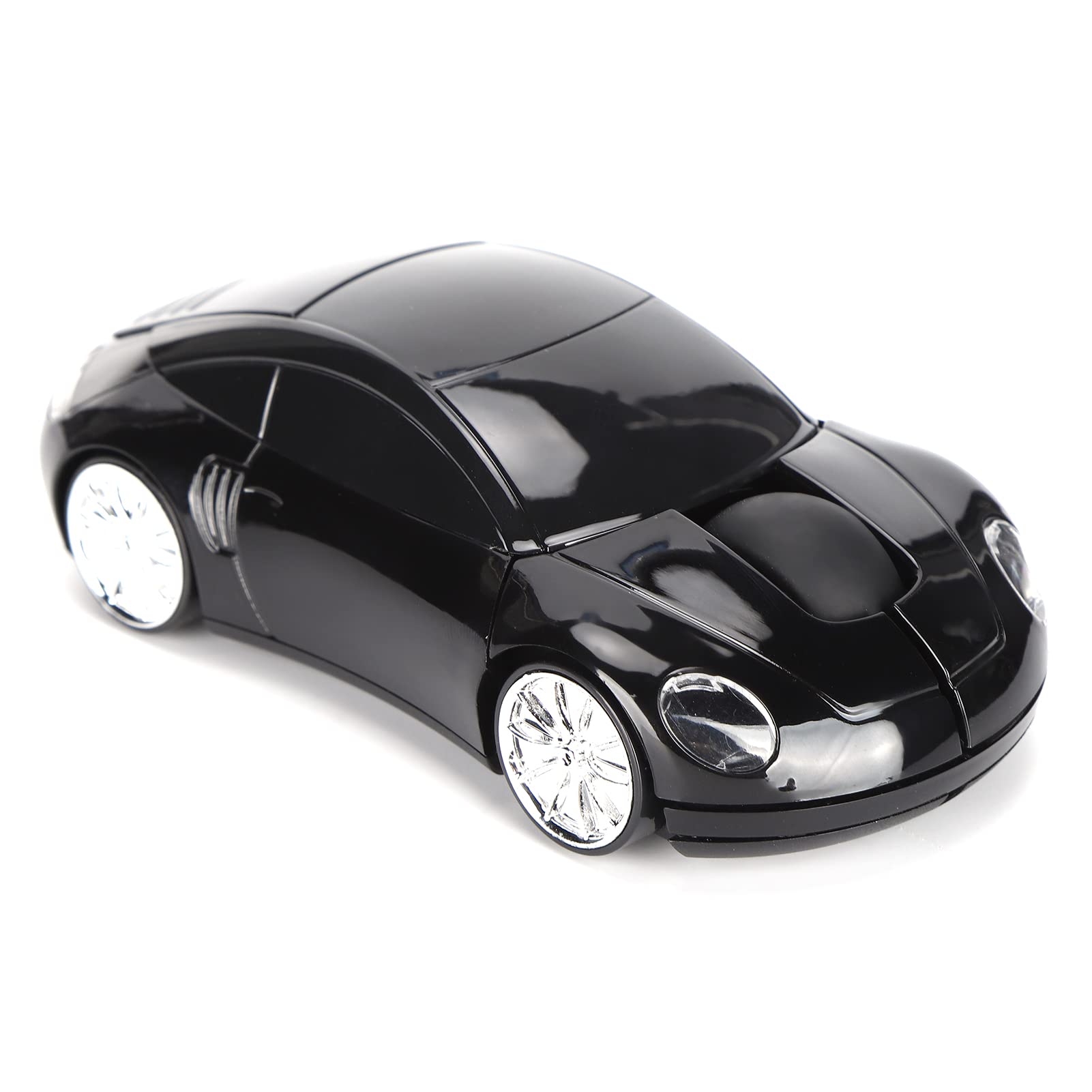 KIMISS Laptop-Maus Smart, 2,4 G Kabellos mit Gaming-Auto CarShaped Tragbarer USB-Empfänger für Bürocomputer Tablet (Schwarz) (Schwarz)