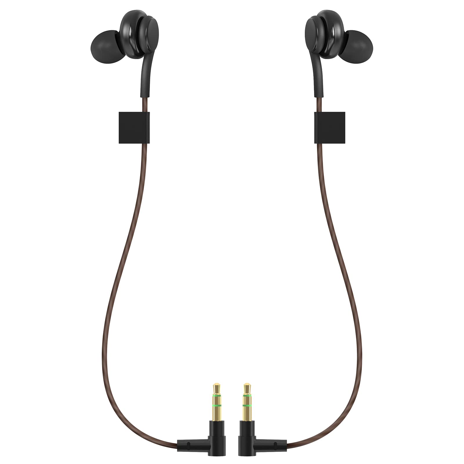 GEEKRIA In-Ear-VR-Kopfhörer kompatibel mit Meta Quest Pro, Kabelgebundene Gaming-Ohrhörer für VR-Headset, Kabel in Wunschlänge, Geräuschisolierung, sicherer Sitz (Schwarz)