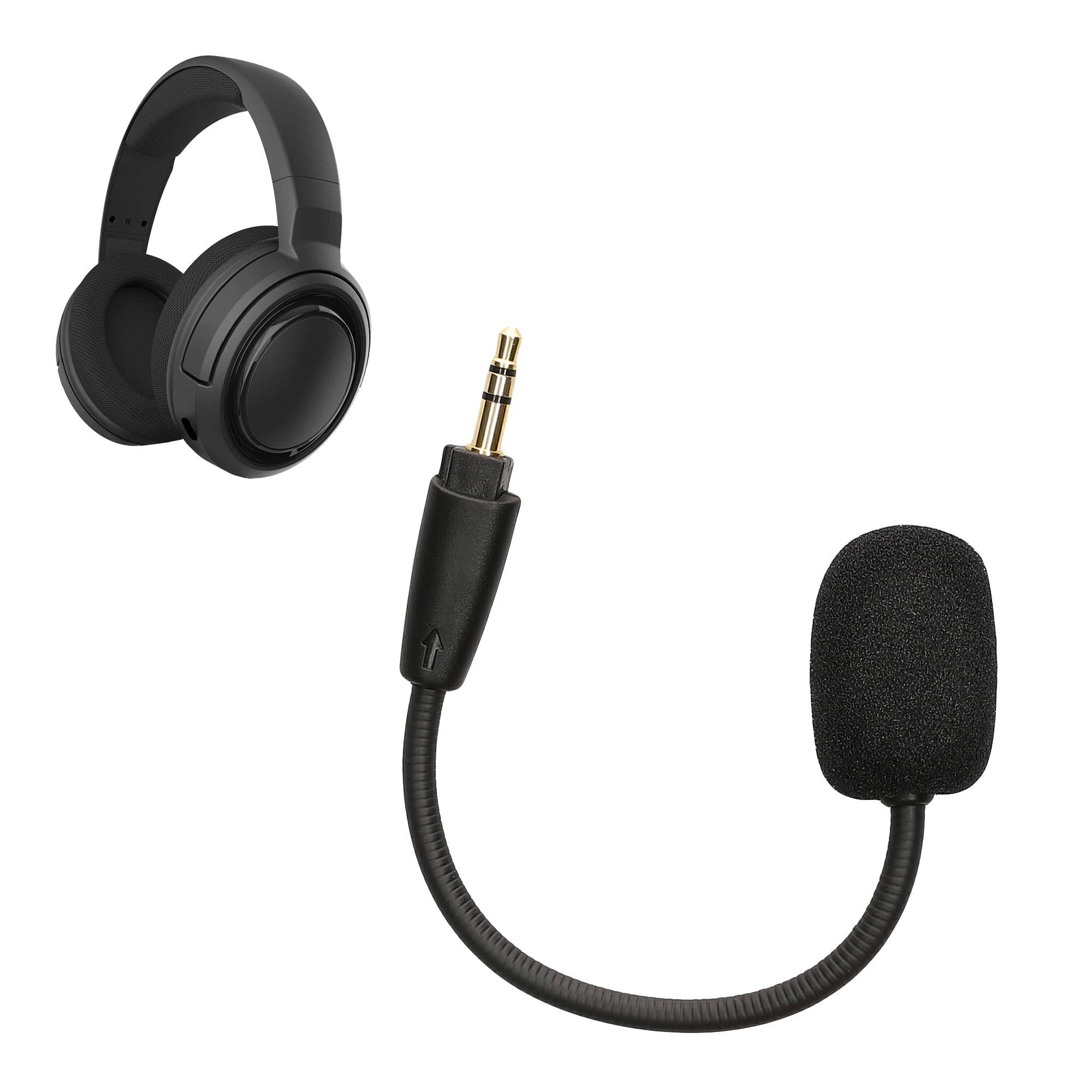 kwmobile Ersatz Kopfhörer Mikrofon kompatibel mit Corsair HS35 / HS45 Headset - Gaming Headphones Mikrofon mit 3,5 mm Klinkenstecker - Schwarz