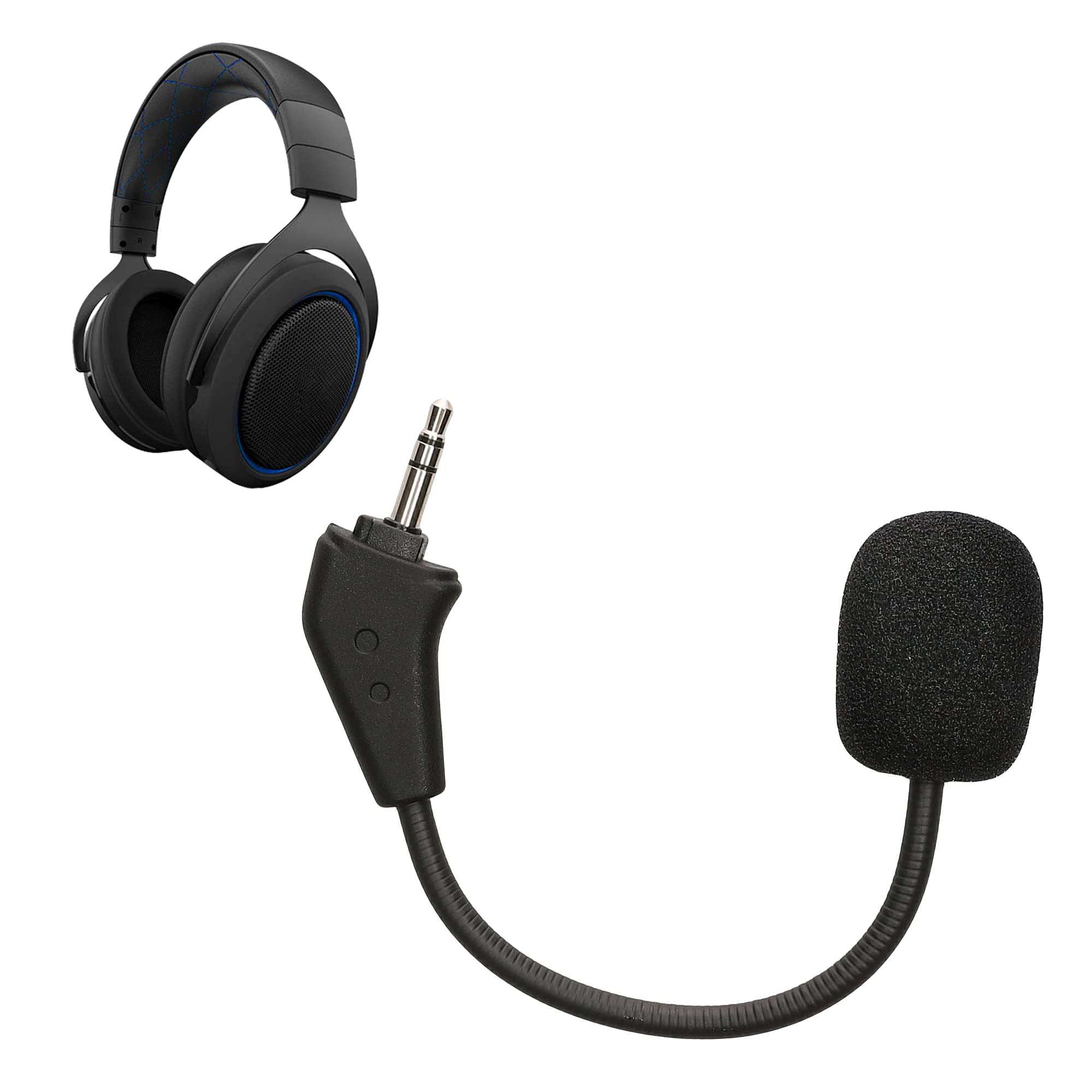 kwmobile Ersatz Kopfhörer Mikrofon kompatibel mit Corsair HS50 HS60 HS60 Pro HS70 HS70 Pro HS75 Headset - Gaming Headphones Mikrofon mit 3,5 mm Klinkenstecker - Schwarz