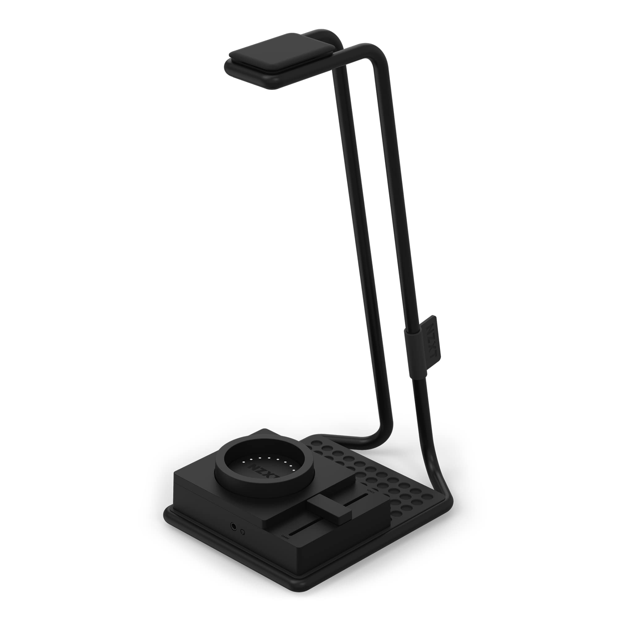 NZXT Relay SwitchMix PC-Gaming-Headset Ständer und Audiomixer – AP-USMSM-B1 - Nahtloses Umschalten zwischen Headset- und Lautsprecheraudio – Mixer in Studioqualität – Schwarz