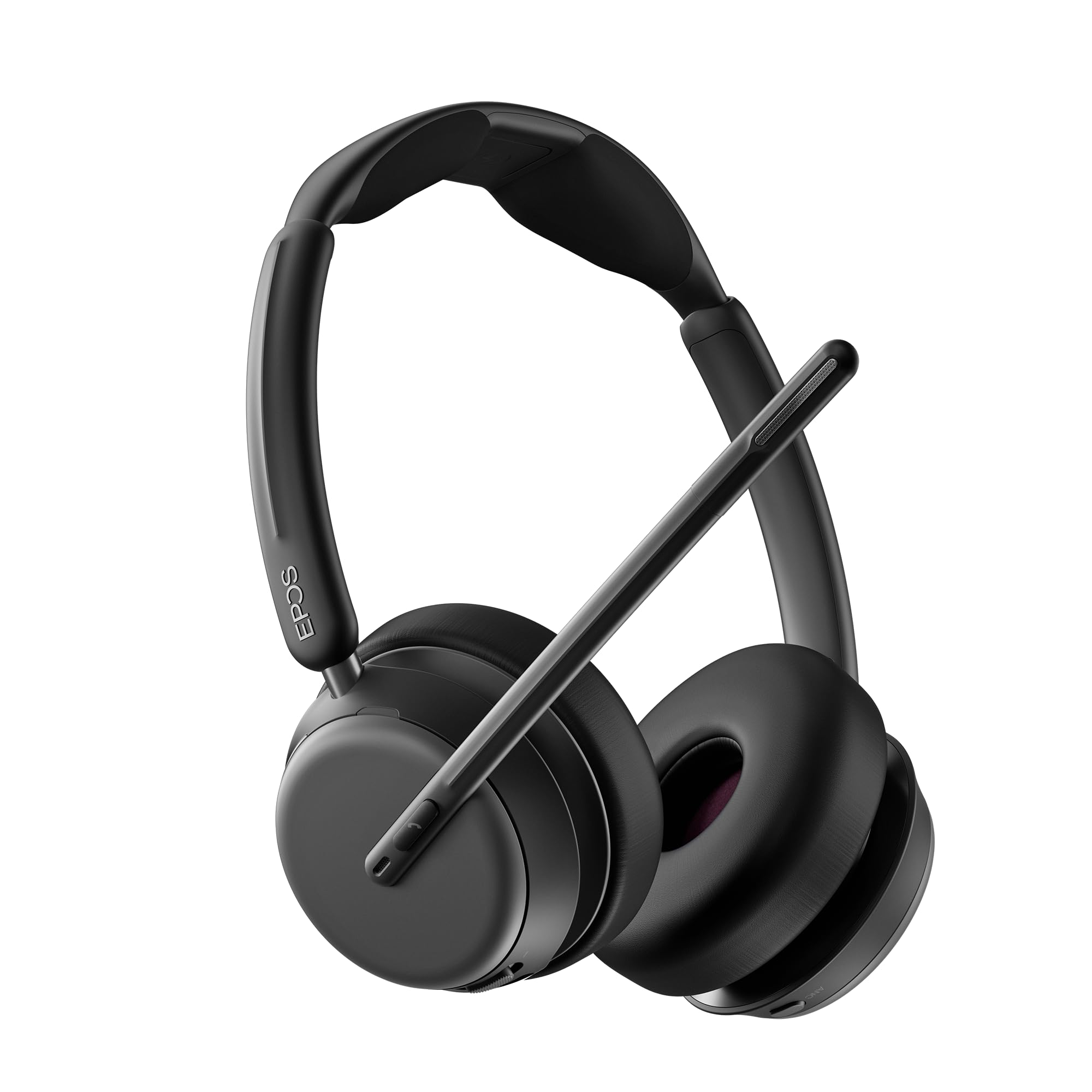 EPOS IMPACT 1061 ANC Hochleistungs-Bluetooth-Headset – Beidseitig, Aktive Geräuschunterdrückung, EPOS AI, Super Wideband Audio, BrainAdapt Komfort, Perfekt für Büroprofis in lauten Arbeitsumgebungen