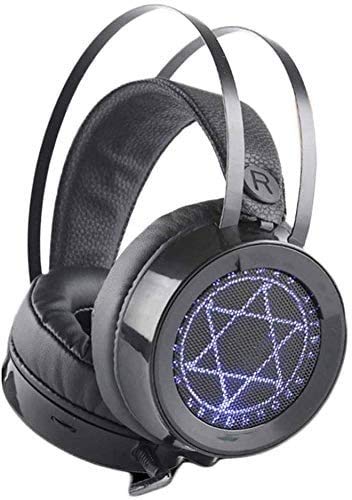 Headset Gaming Headset - USB 7.1 Stereo Komfort Kopfhörer mit LED Licht für PC Laptop / Geeignet für eine Vielzahl von elektronischen Geräten
